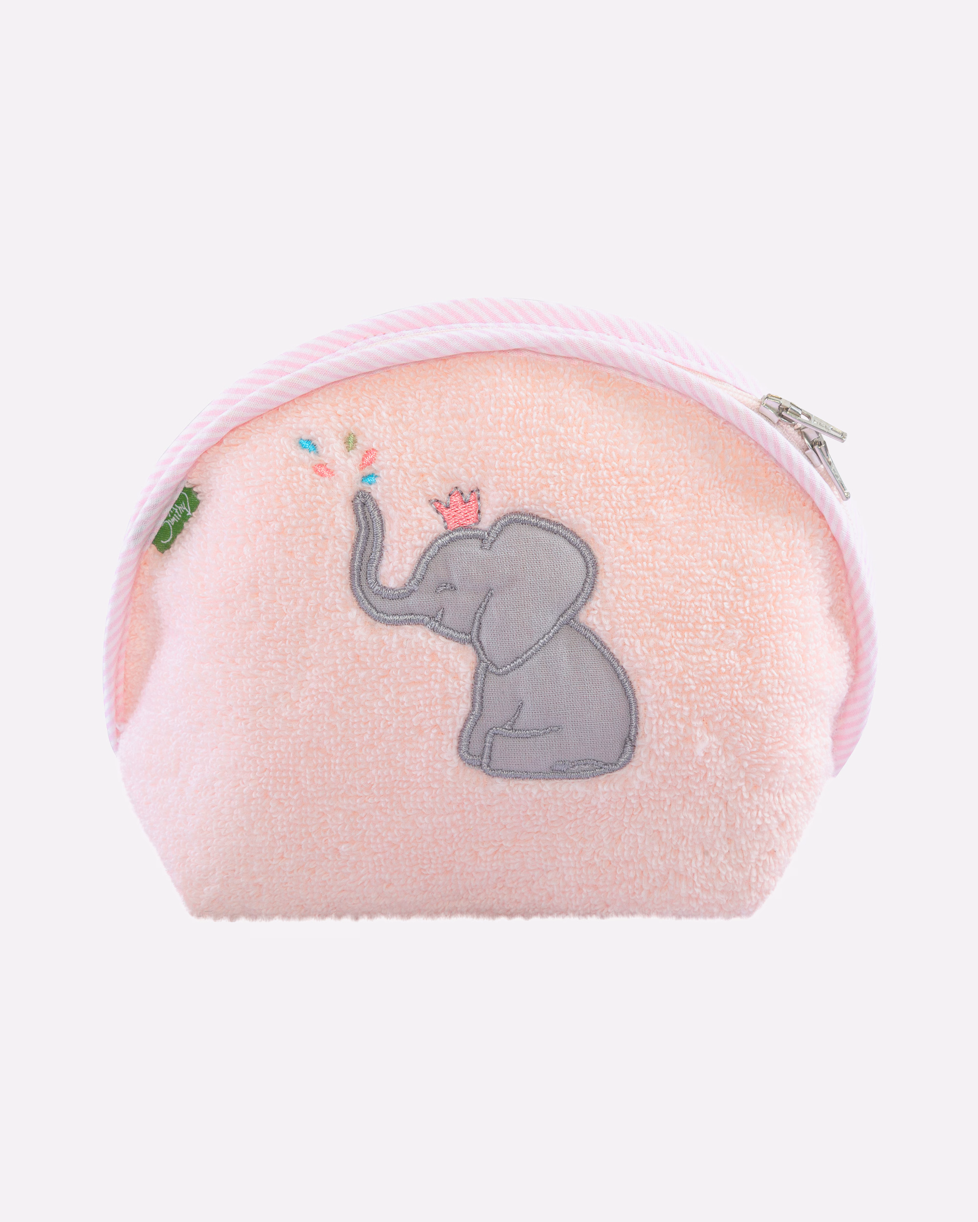 Smithy cosmetic bag, Smithy toiletry bags, pastel fluff, elephant pink