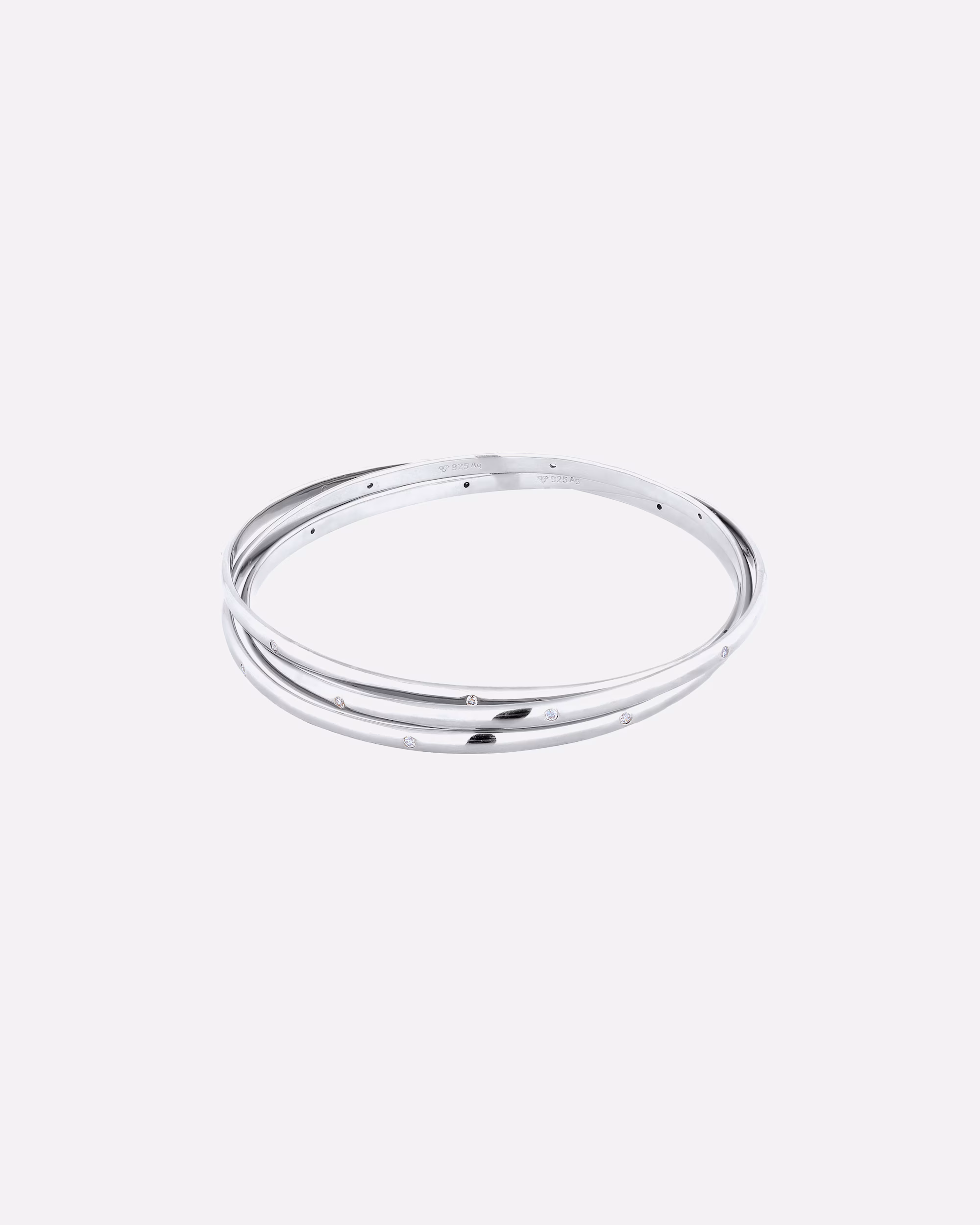 Elli PREMIUM bangle with white zirconia 925 Sterling Silver