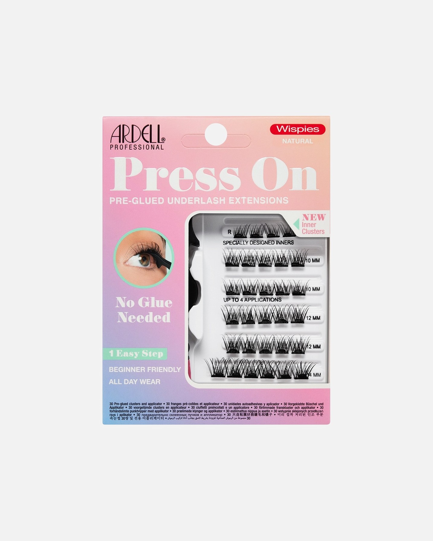 Ardell False Eyelashes Press On Wispies Natural