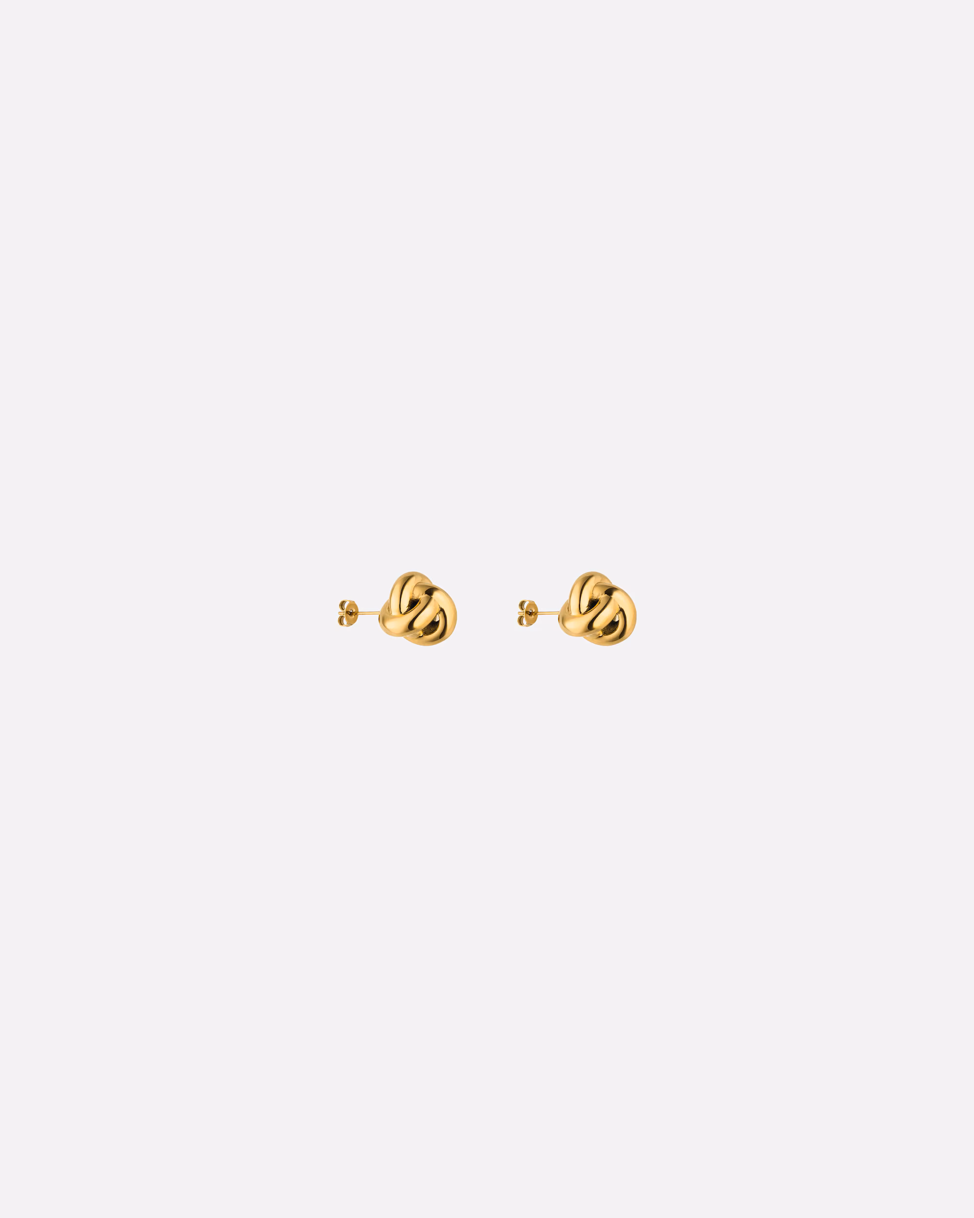 Purelei Knot Earrings in a knot design, gold