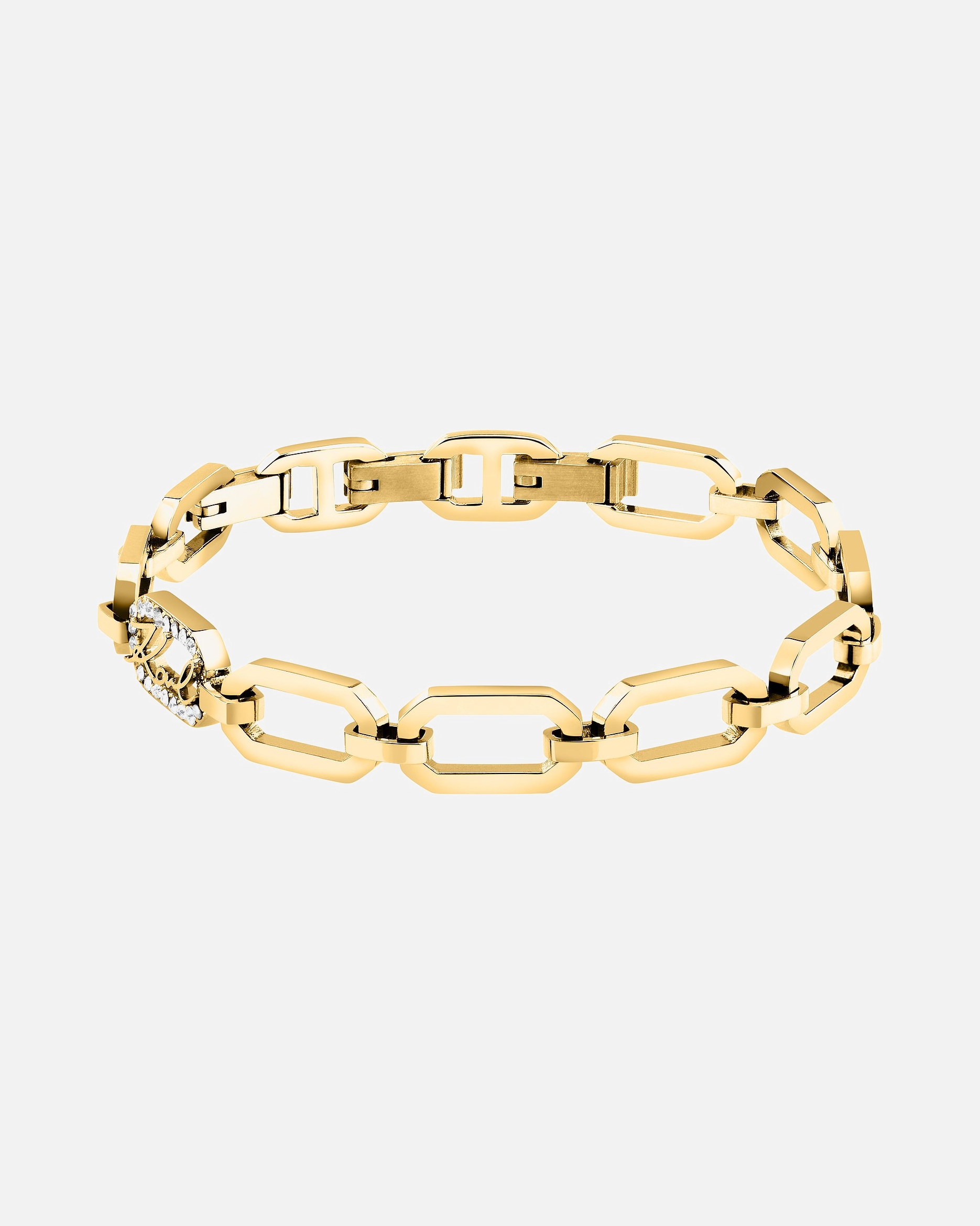 Karl Lagerfeld bracelet, stainless steel, yellow gold