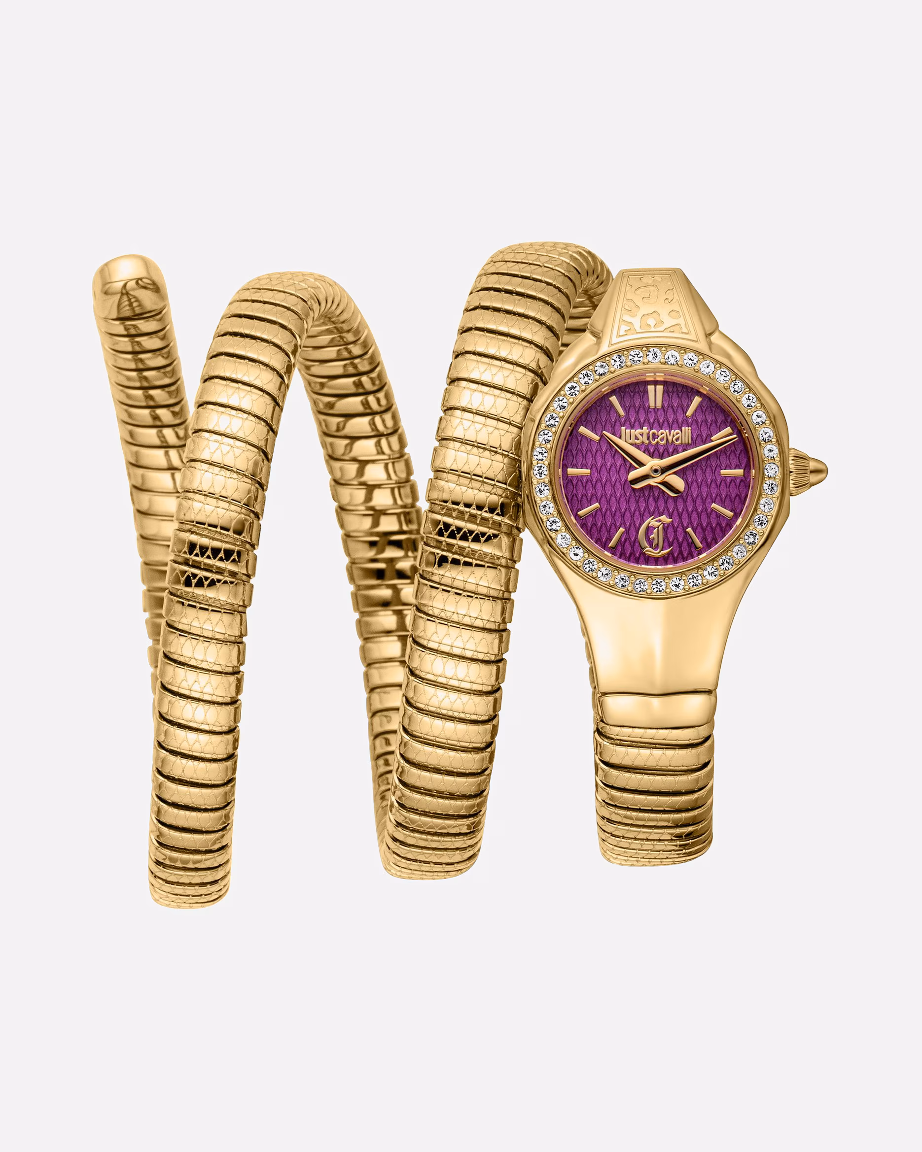 Roberto Cavalli Ladies' watch stainless steel, Gold