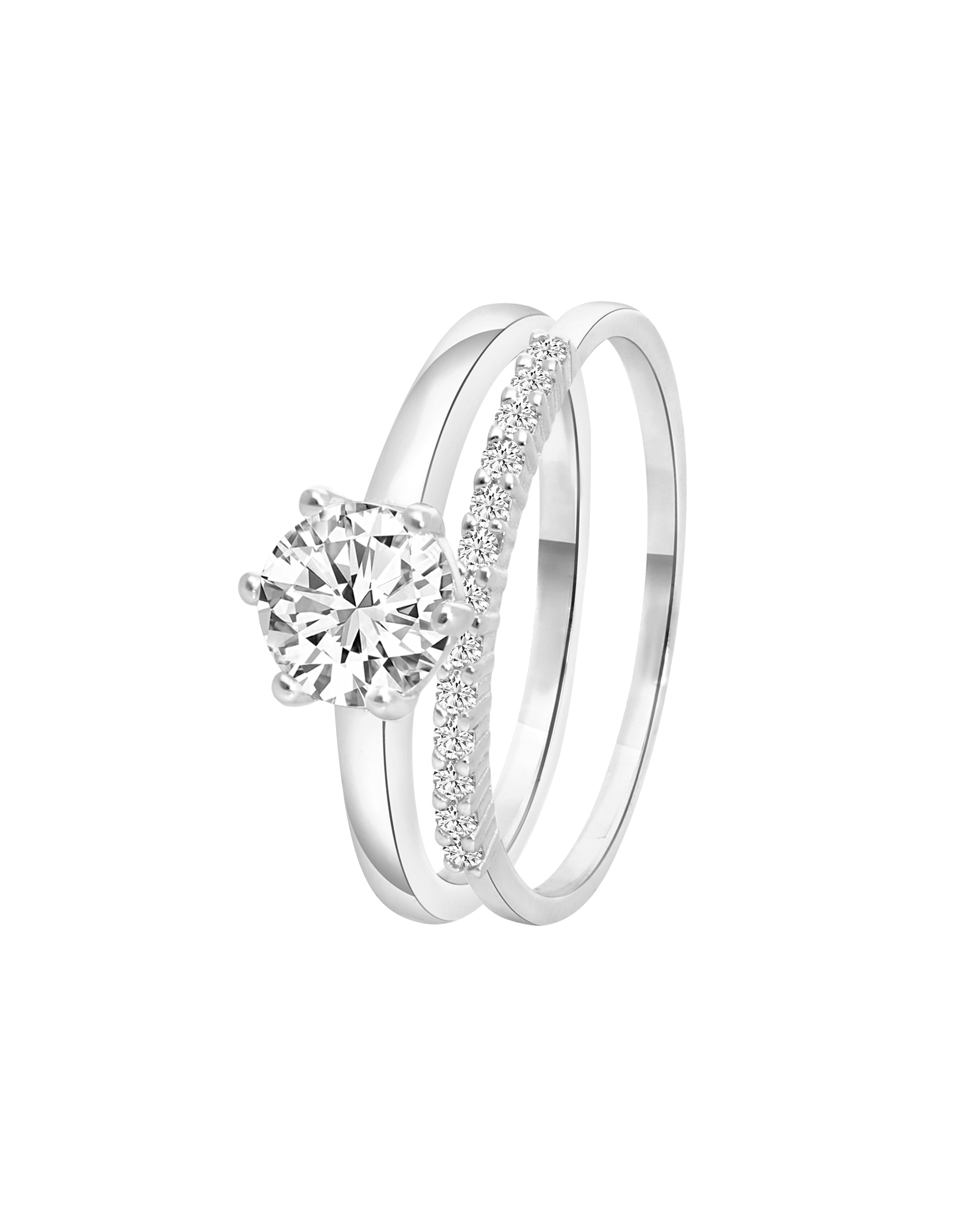 Lucardi rings 925 silver - silver
