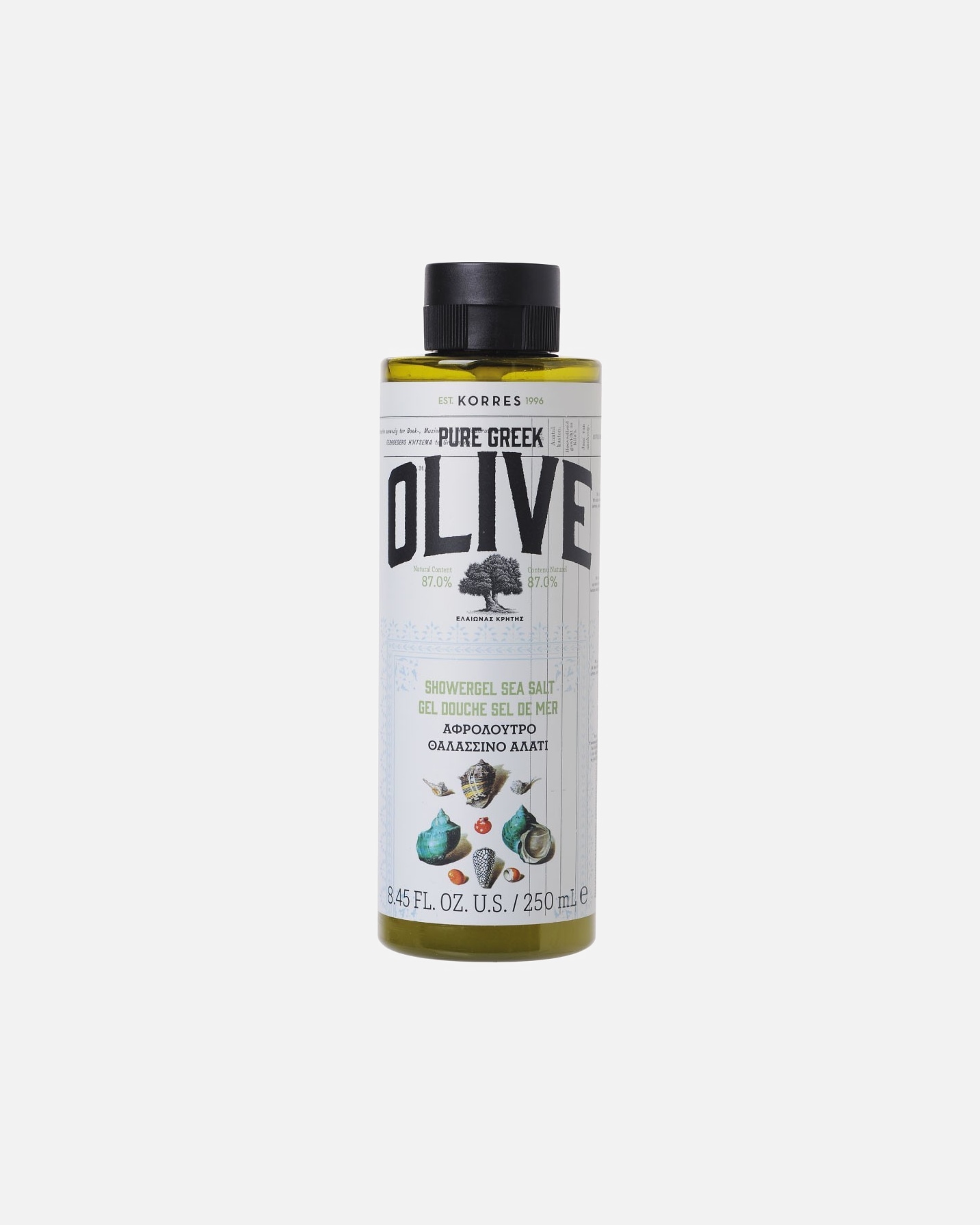 KORRES shower gel OLIVE & SEA SALT 250 ml