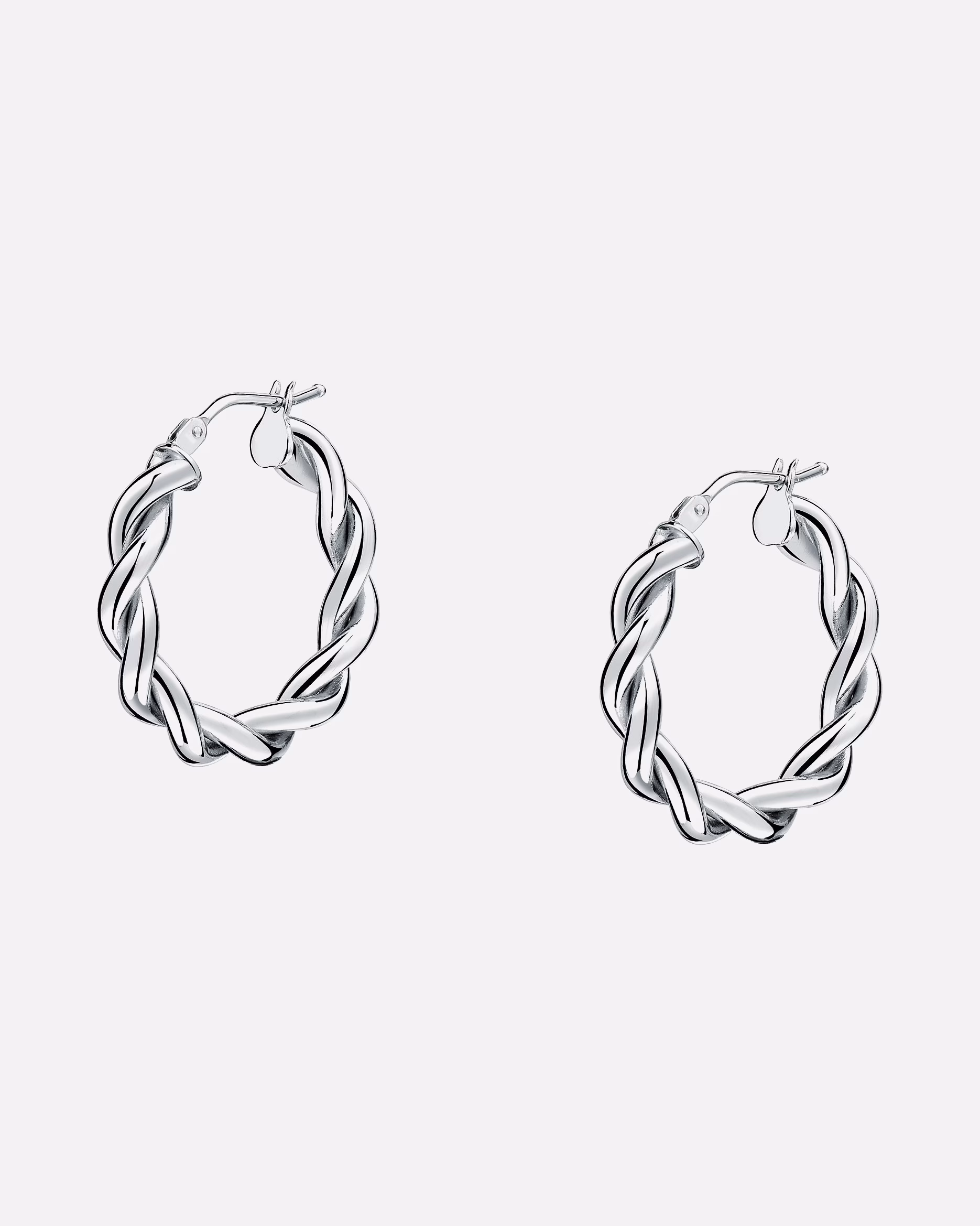 CHRIST earrings hoop earrings 585 white gold One Size