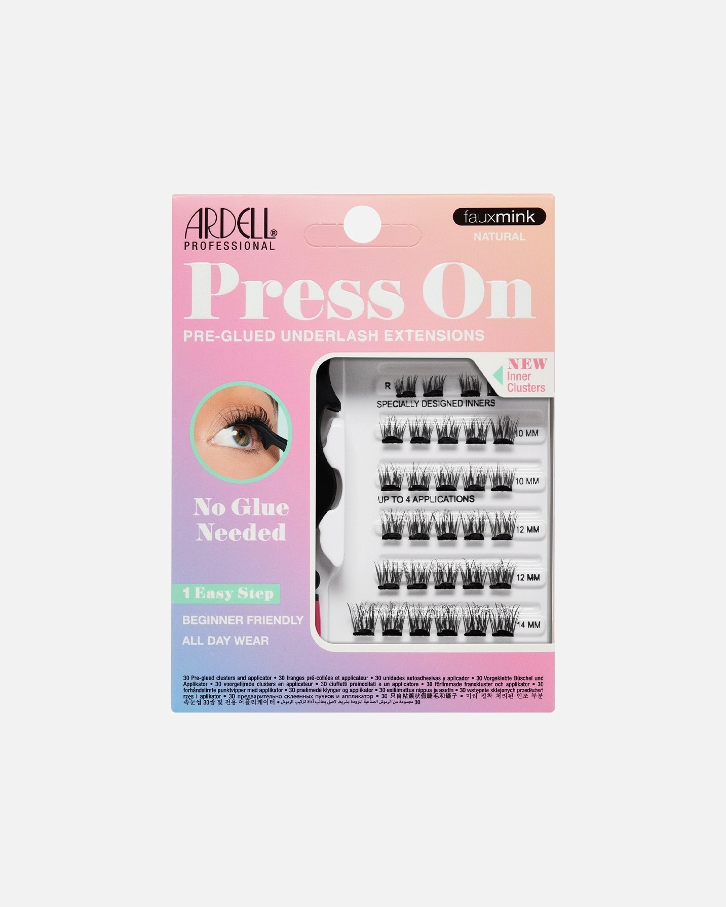 Ardell Artificial Eyelashes Press On Fauxmink Natural