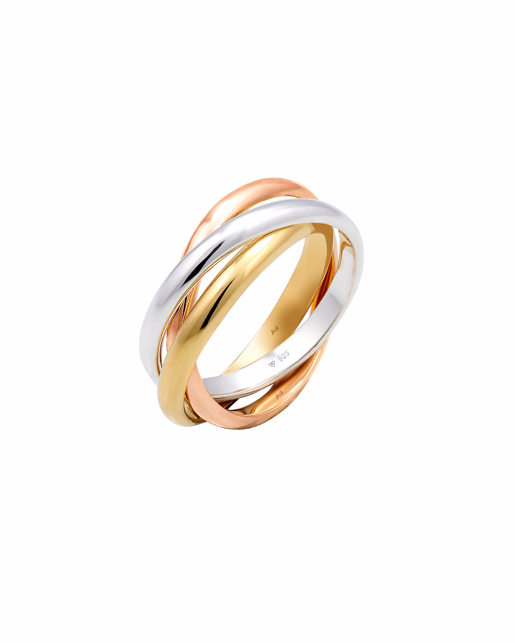 Elli Basic wrap ring classic design 925 silver