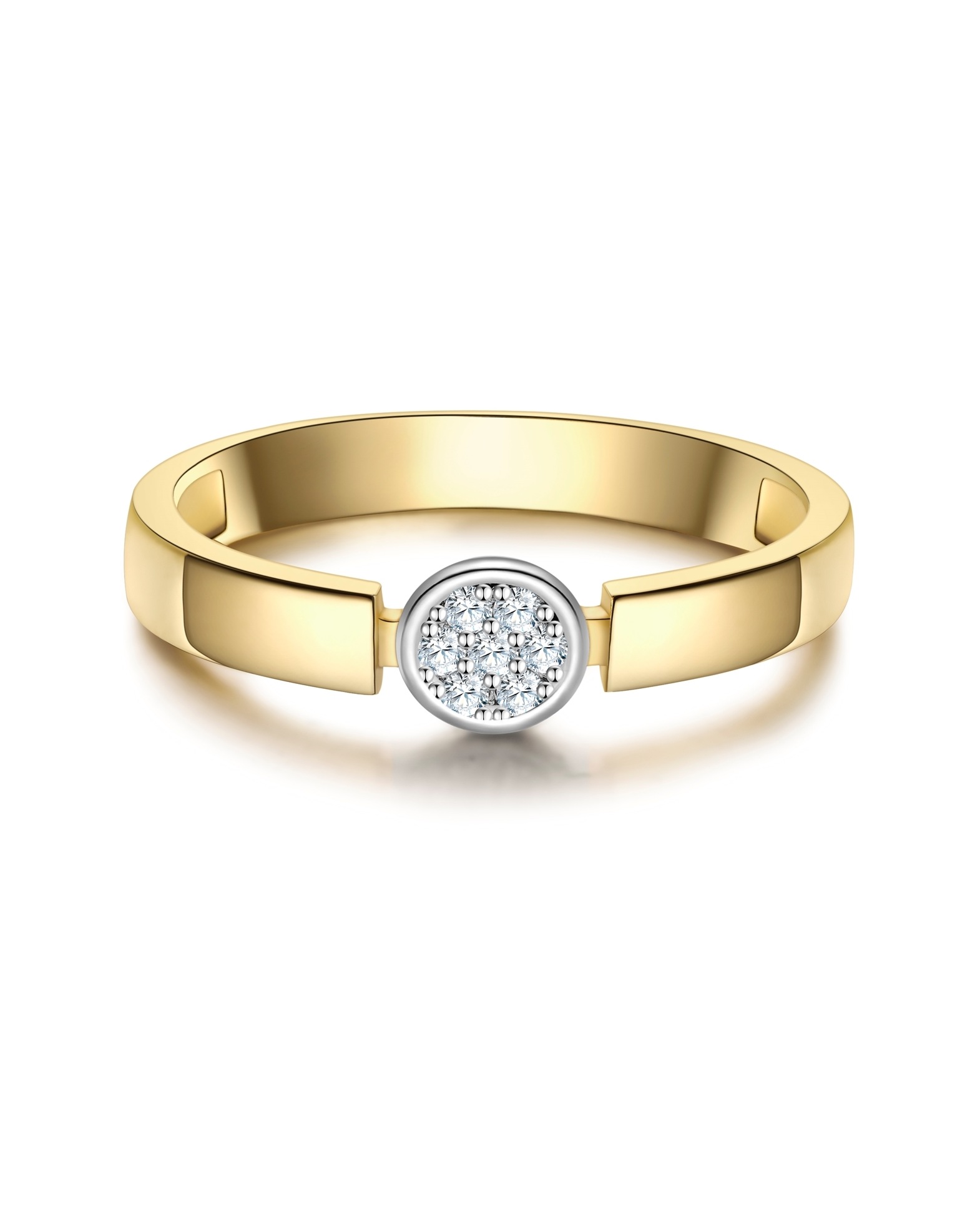 Rafaela Donata ring made of sterling silver in silver/yellow gold with zirconia