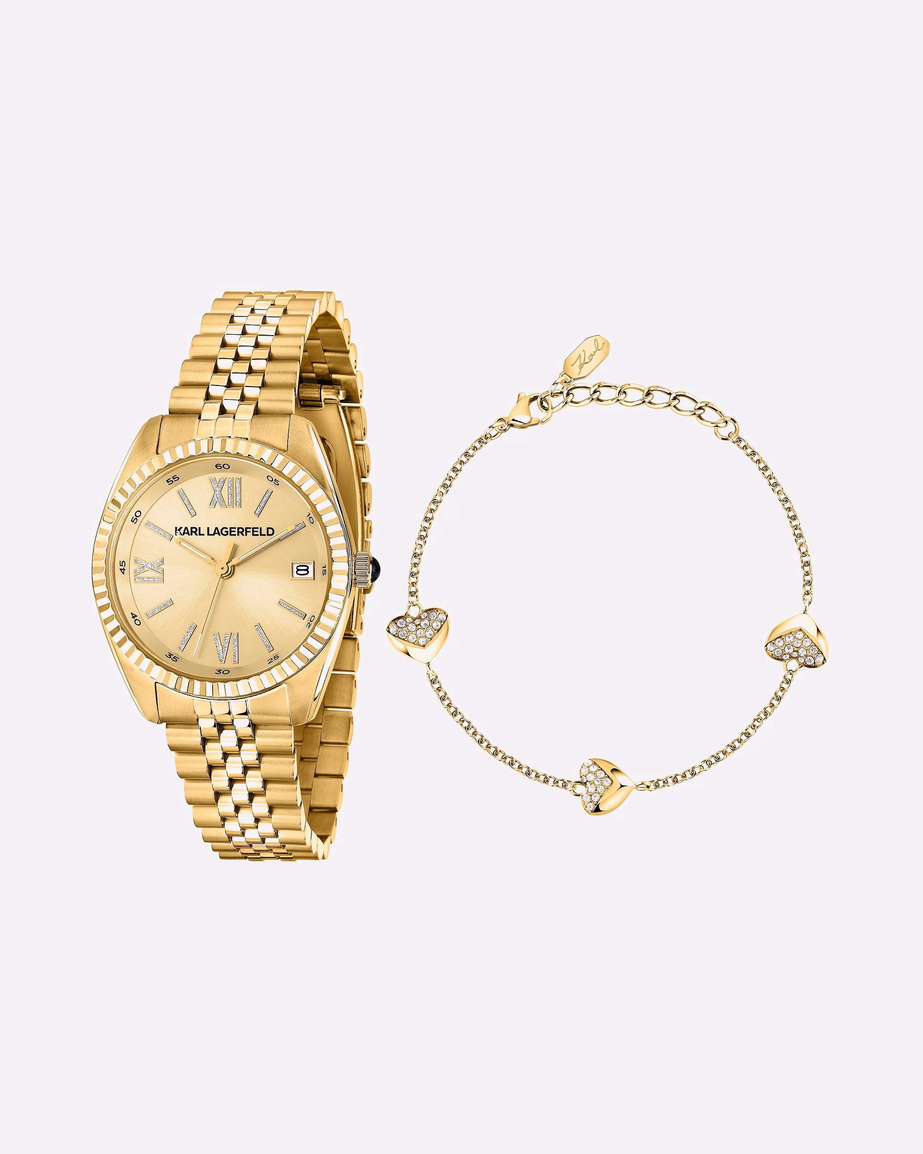 Karl Lagerfeld Stainless steel watch set