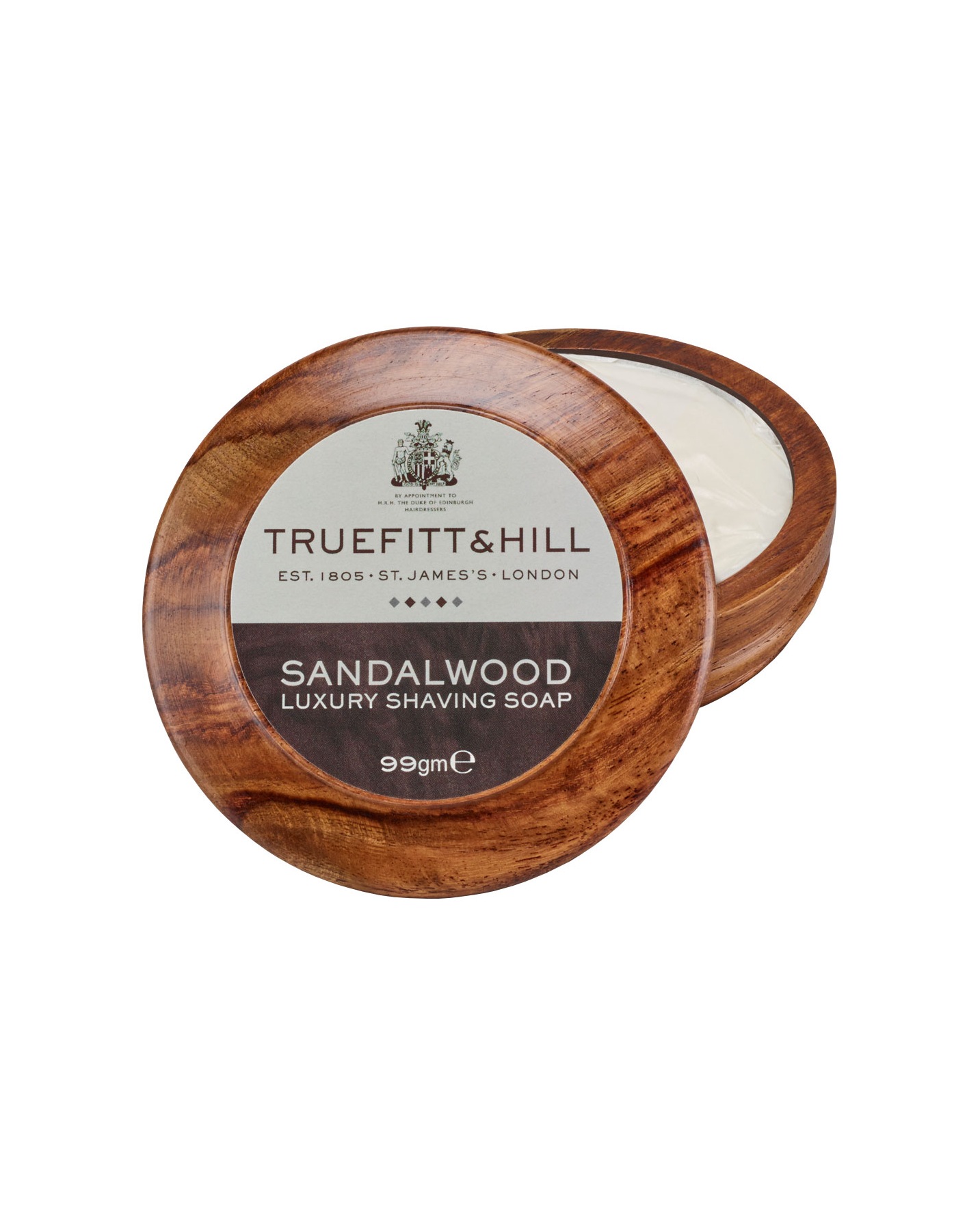 TRUEFITT & HILL Sandalwood Luxury Shaving Soap in Wooden Bowl