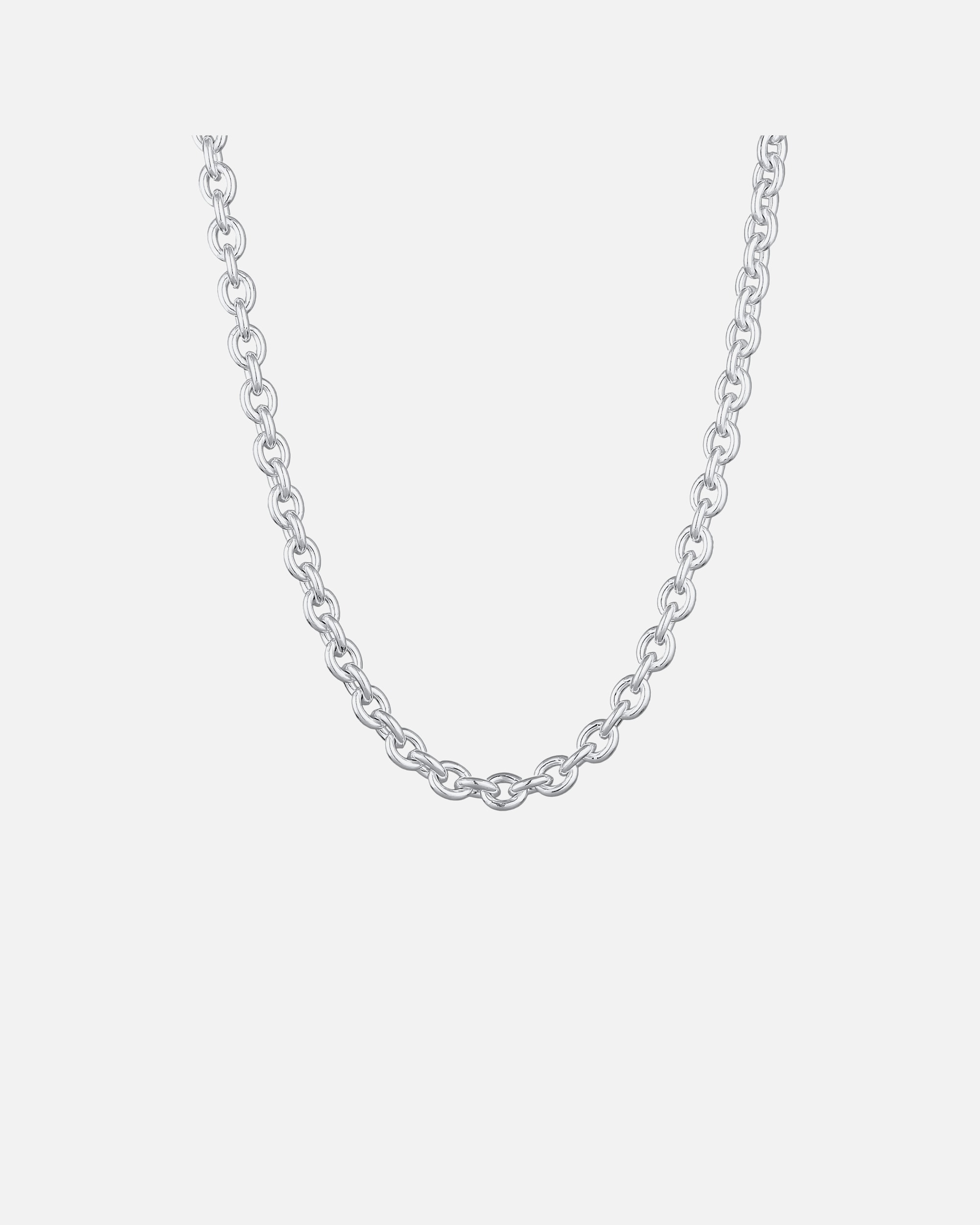 KUZZOI Necklace Round Anchor Modern Elegant Unisex 925 Silver 50