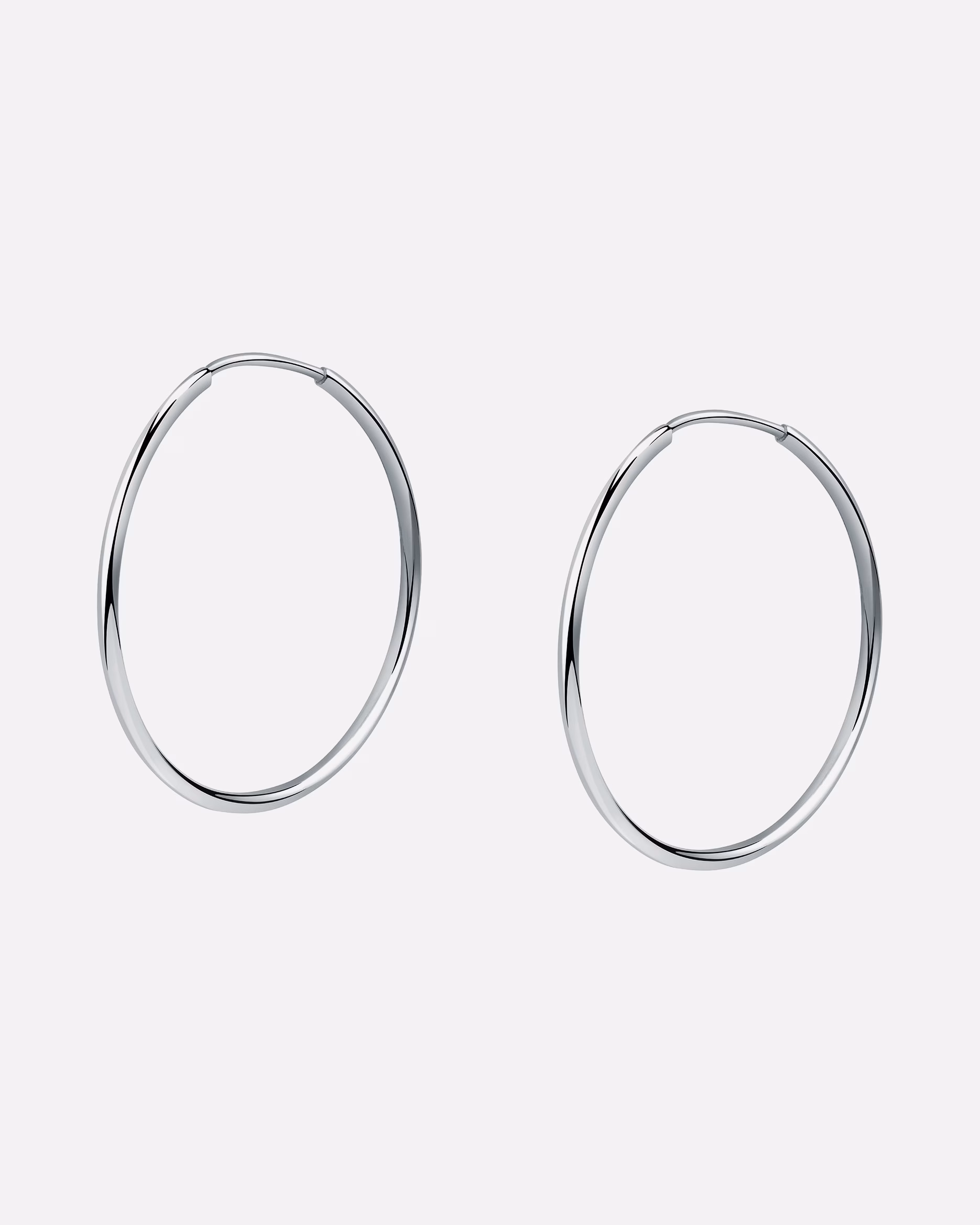 CHRIST earrings hoop earrings 585 white gold One Size
