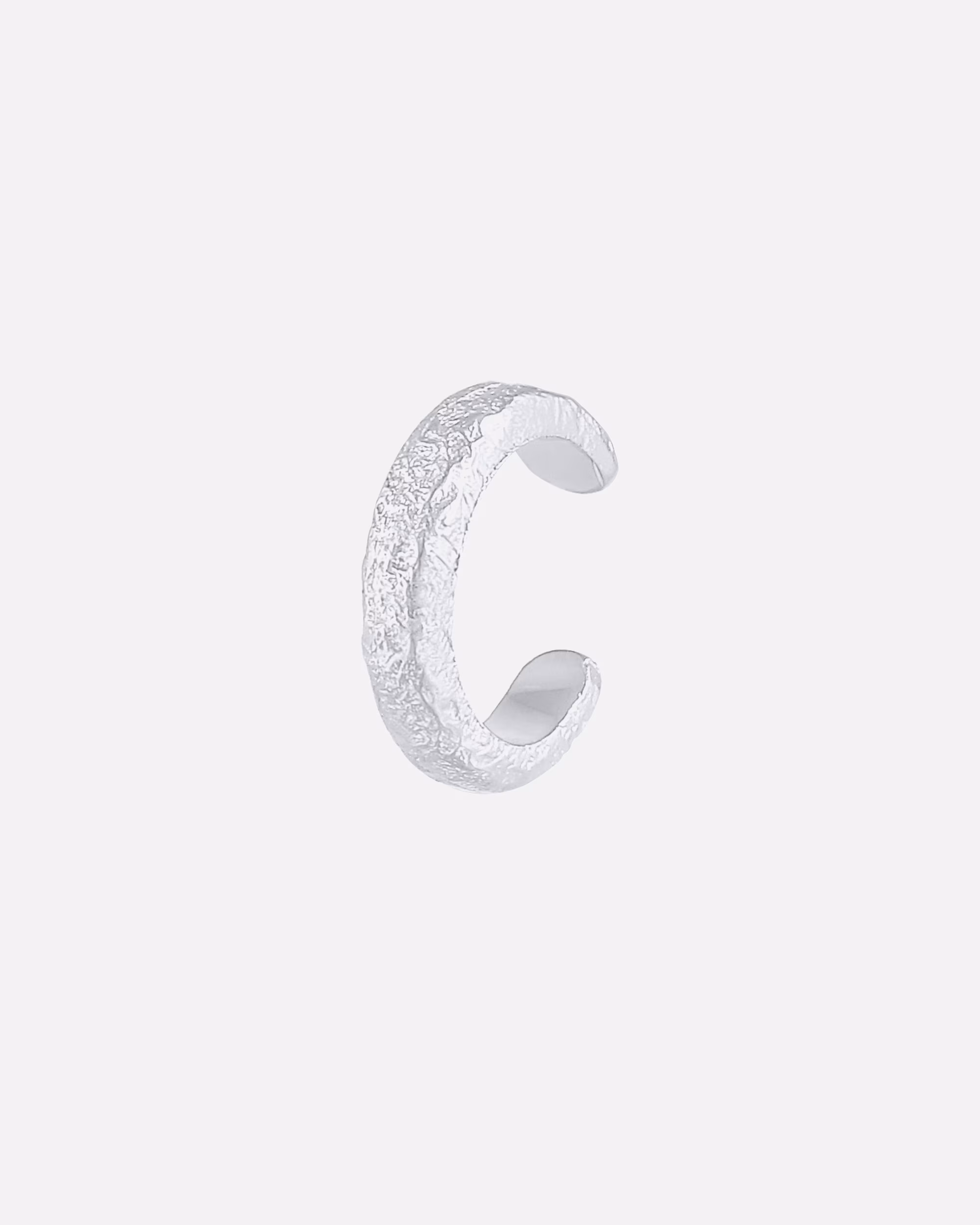 Elli Ear Cuff Single Earcuff Organic ear cuff 925 silver