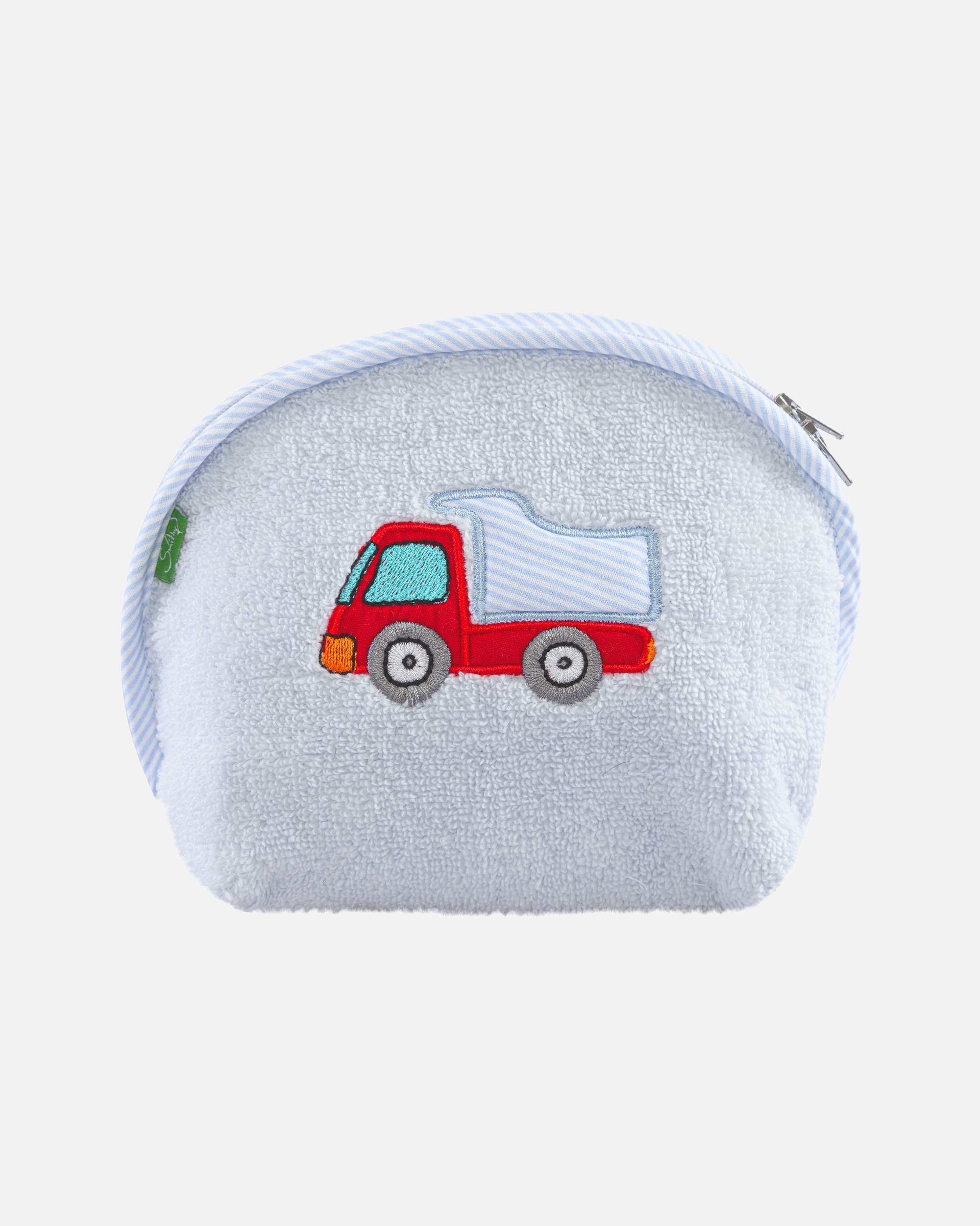 Smithy cosmetic bag, Smithy toiletry bags, pastel fluff, light blue