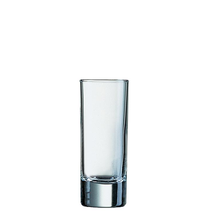 Arcoroc Liquor, shot glass Islande No. FH6, contents: 65 ml, H: 104 mm, D: 38 mm
