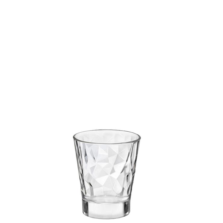 Bormioli Shot transparent 8 cl, Diamond No. FB8, content: 80 ml, height: 71 mm
