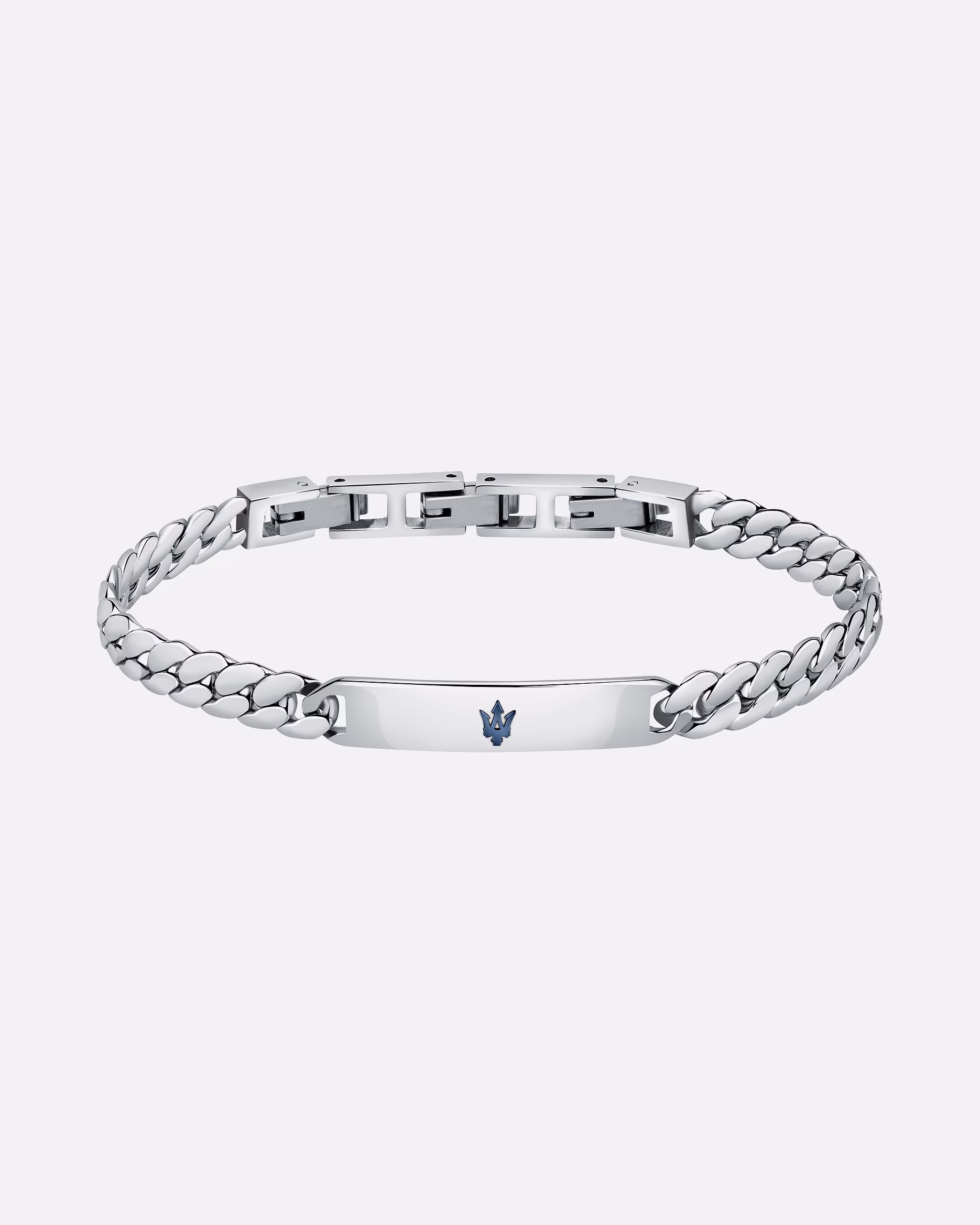 Maserati bracelet, stainless steel, silver