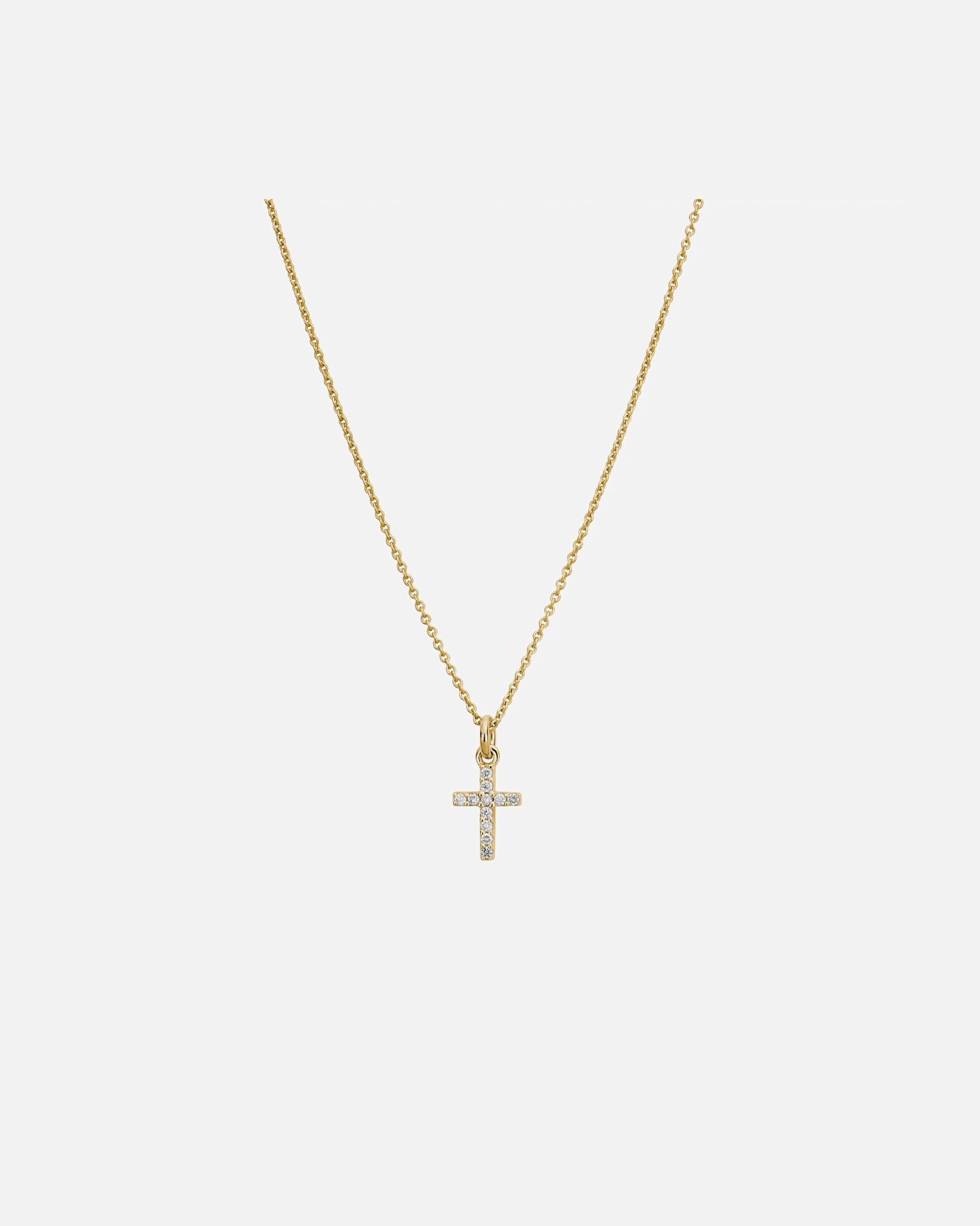 Lyomi necklace pendant with chain 585/- gold diamond white 0.09ct.