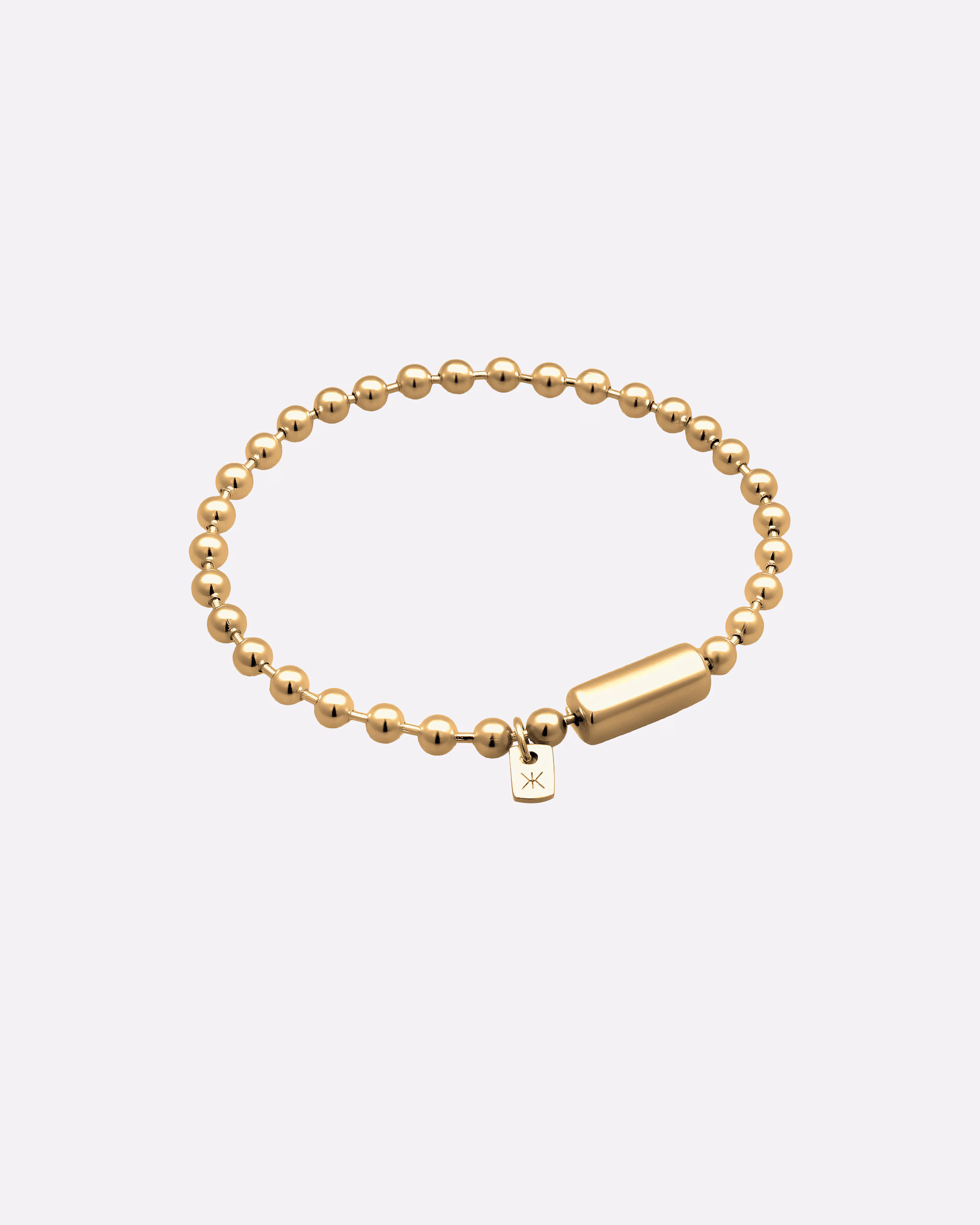 KUZZOI Bracelet Ball Chain 925 Sterling Silver, 23