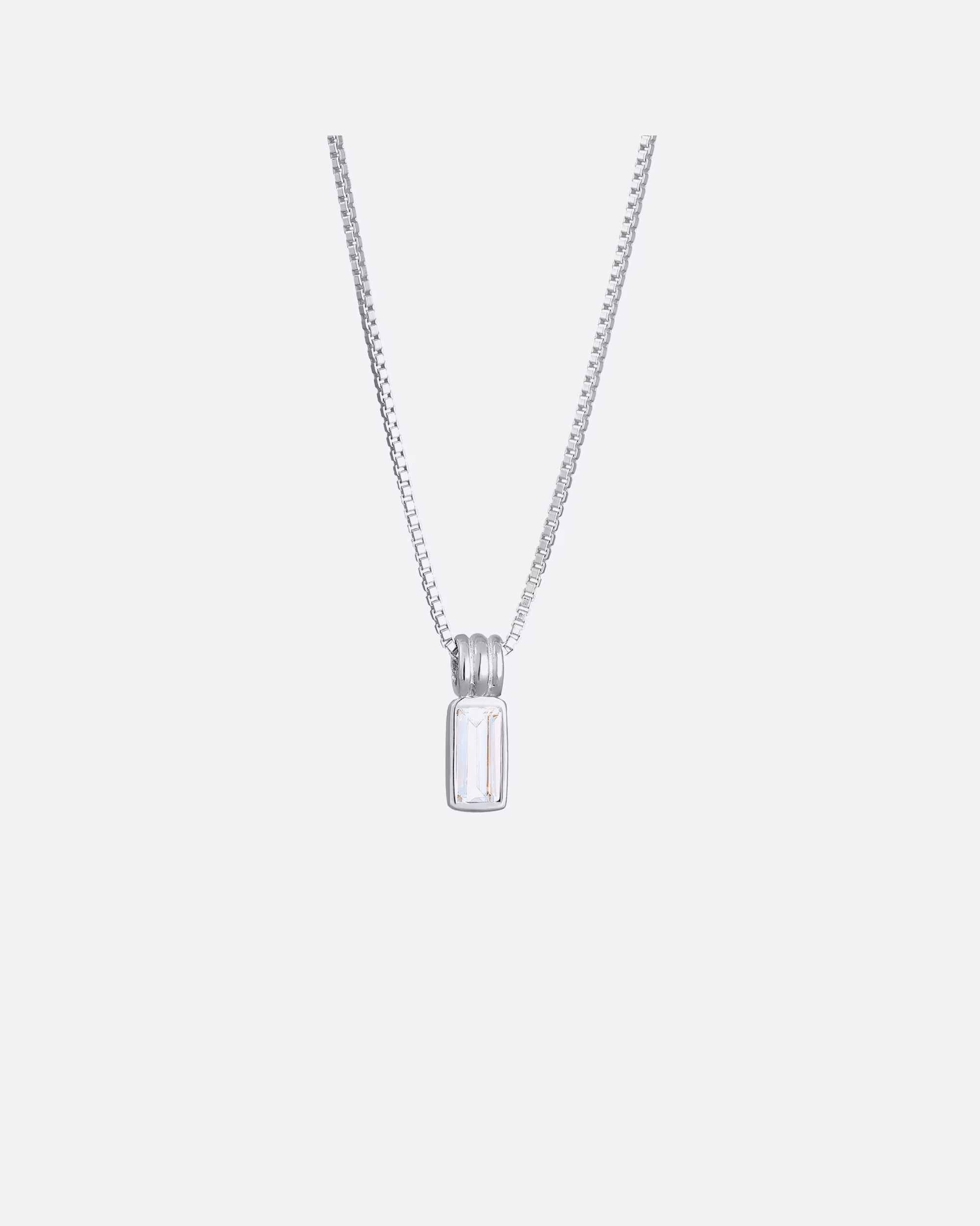 KUZZOI necklace pendant topaz white 925 sterling silver 50