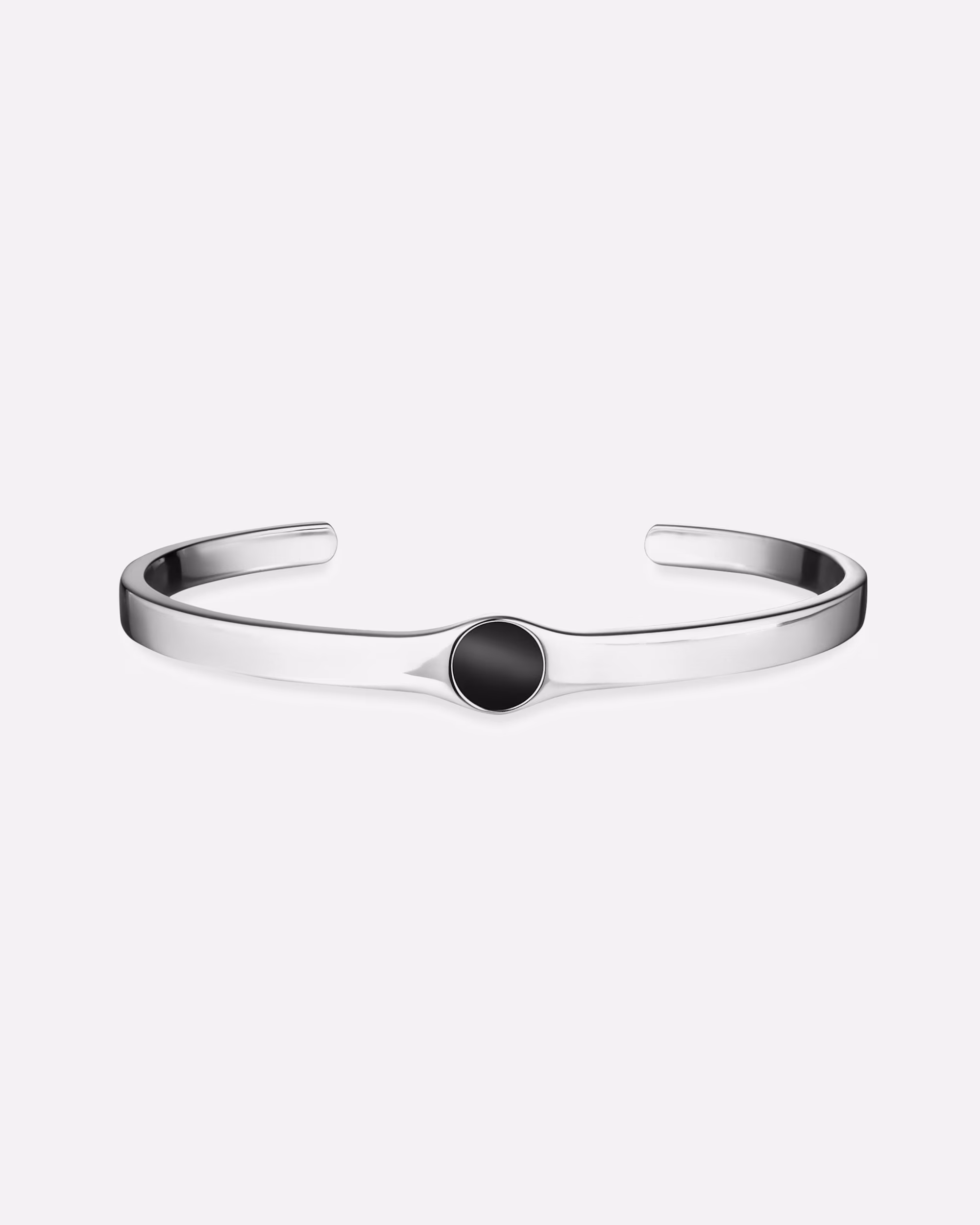 caï bracelet bangle 925/- Sterling silver Onyx