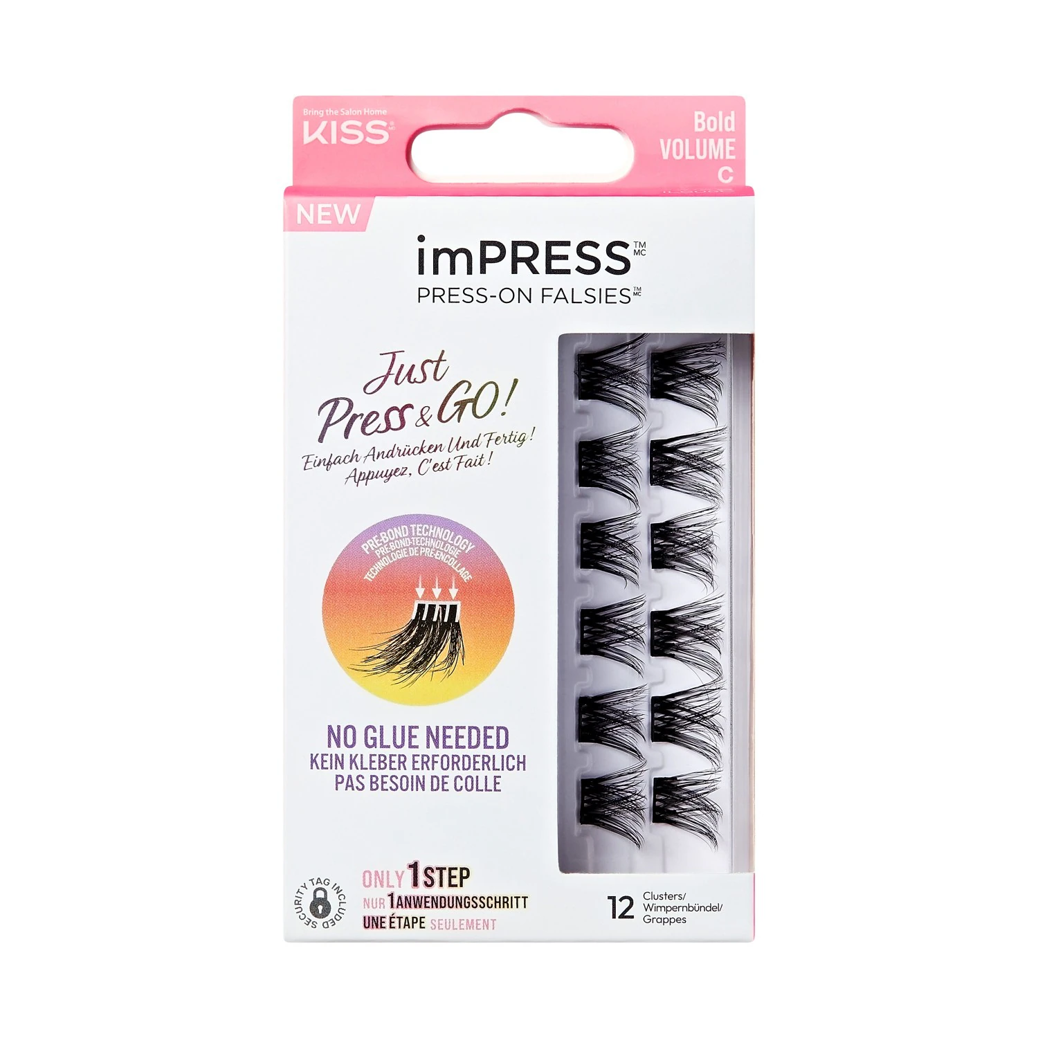 imPRESS* PRESS-ON FALSIES™ Just Press & GO! Simply press and you're done! Appuyez, C'est Fait! KISS 05