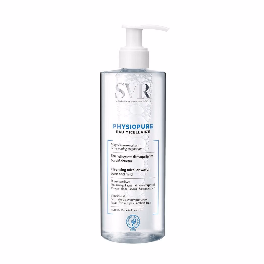 SVR LABORATOIRE DERMATOLOGIQUE PHYSIOPURE EAU MICELLAIRE Eau nettoyante démaquillante pureté douceur Cleansing micellar water pure and mild