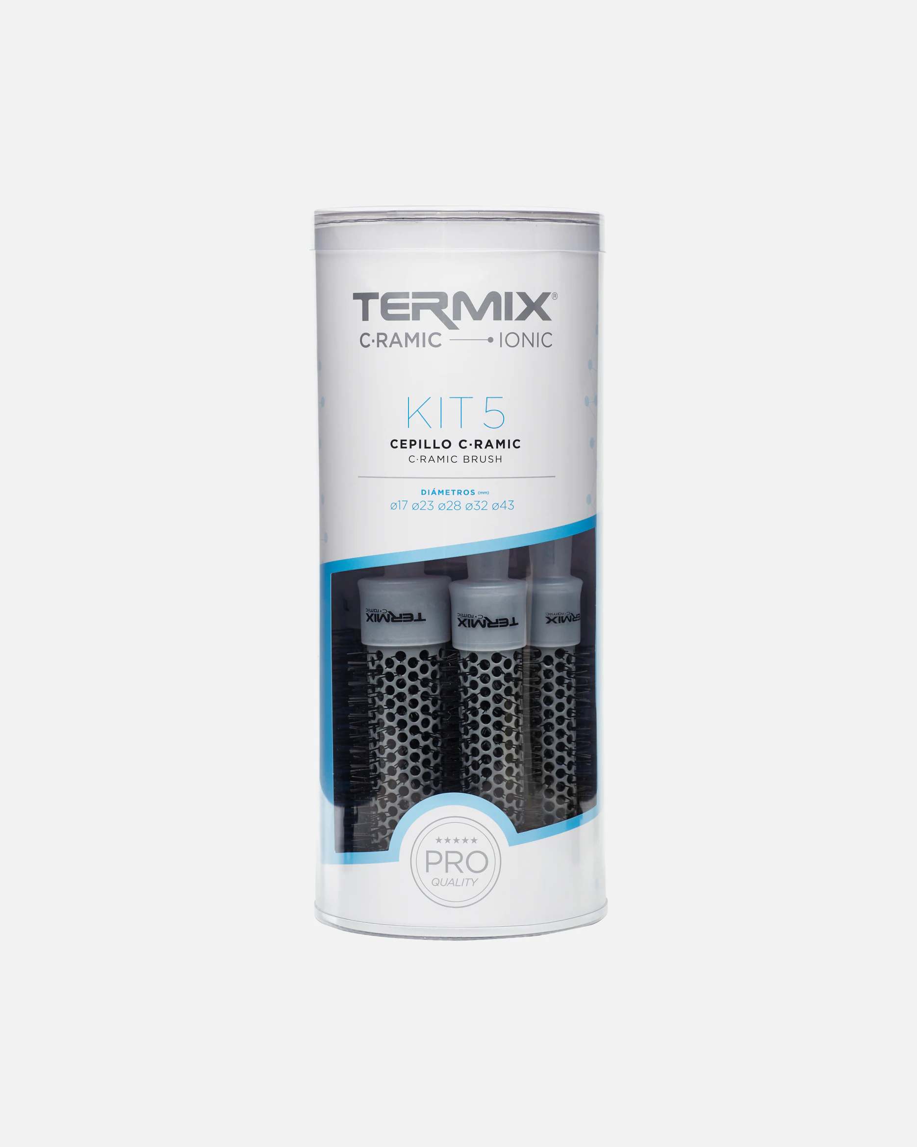 Termix round brush C-Ramic Ionic 5-pack