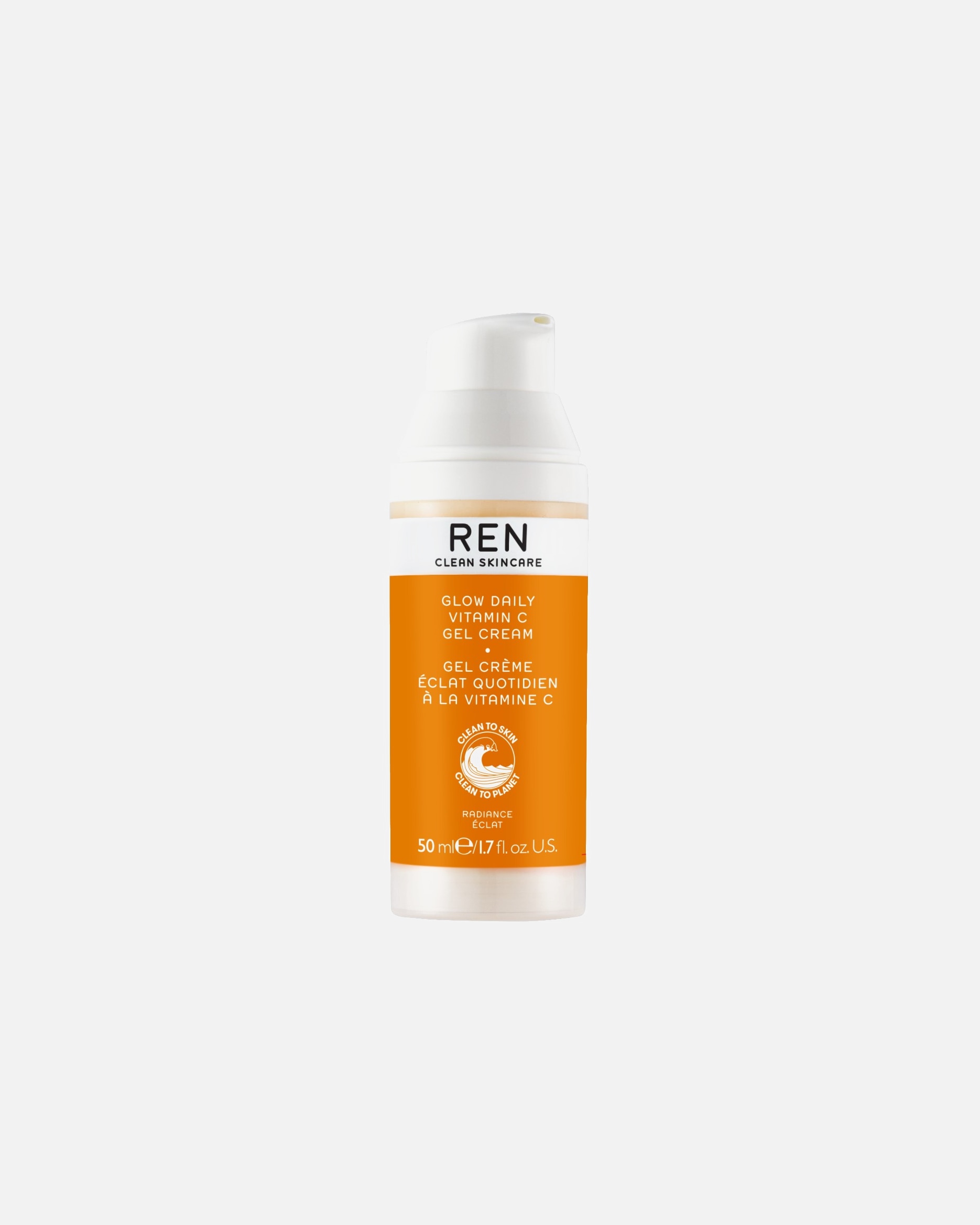 Ren Clean Skincare Face Cream Radiance Glow Daily Vitamin C Gel Cream 50 ml
