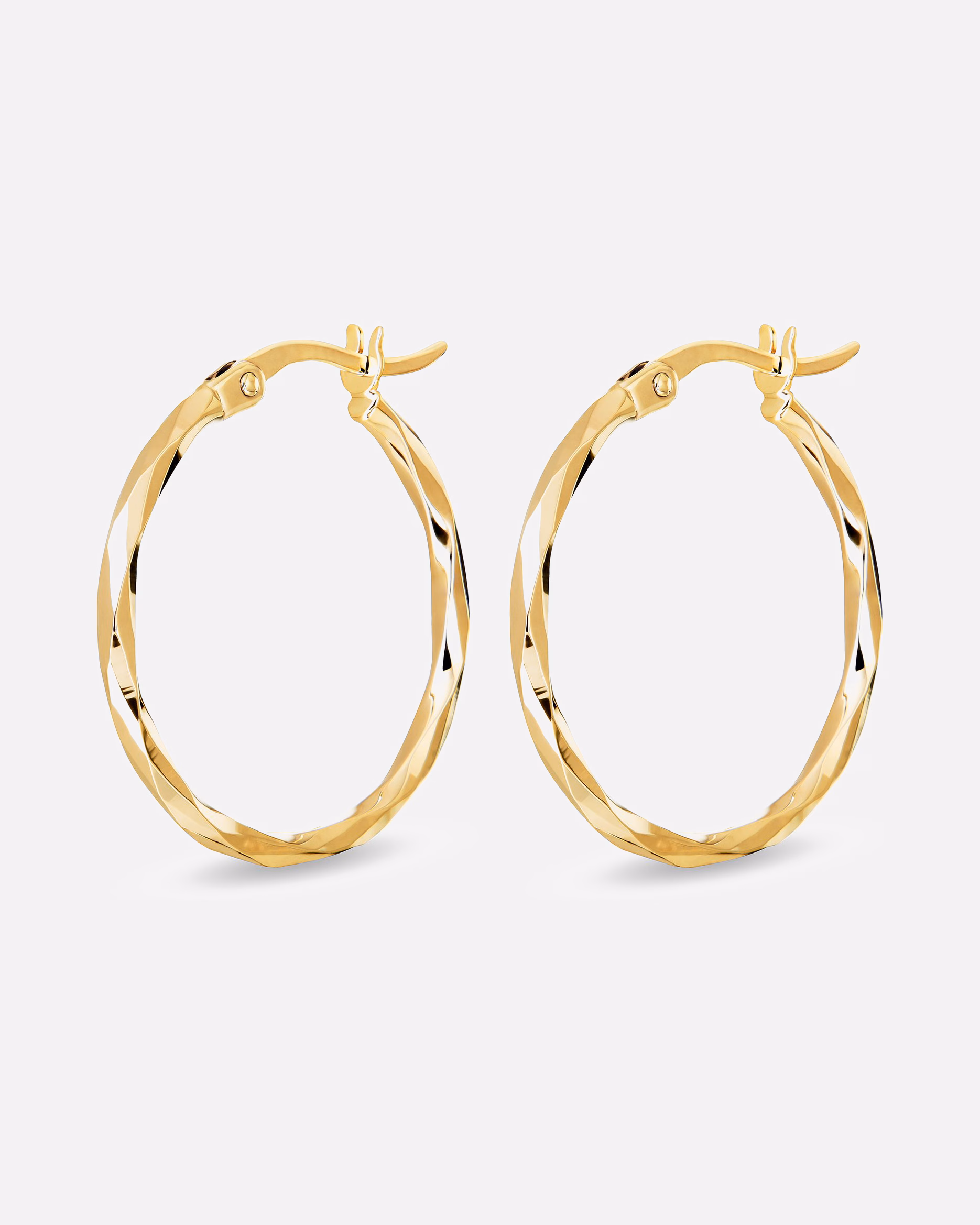 CHRIST earrings hoop earrings 375 yellow gold One Size