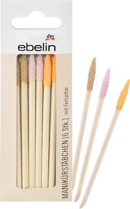 ebelin Manicure sticks with file tip, 6 pcs