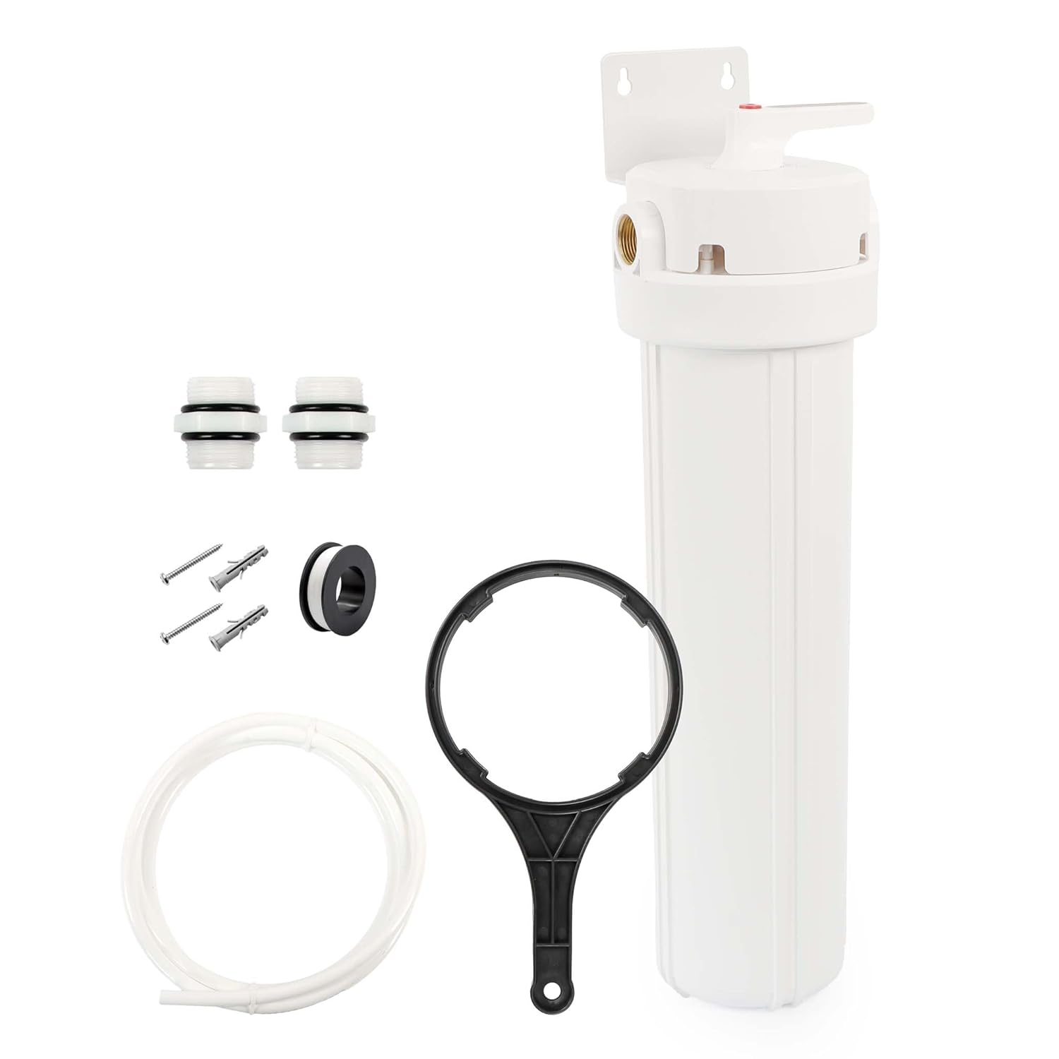 Naturewater Store Naturewater Pre-filter for water filtering, filter cartridge 20 inches, made of PP, drinking water filter with backwash function, 1.5-5 bar working pressure, filter water at home
