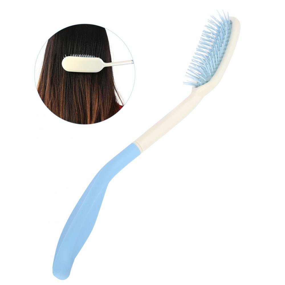 Semme Store 1 x long handle soft brush, long treated brush, long handle brush, non-slip, ergonomic, long brush range (hair brush)