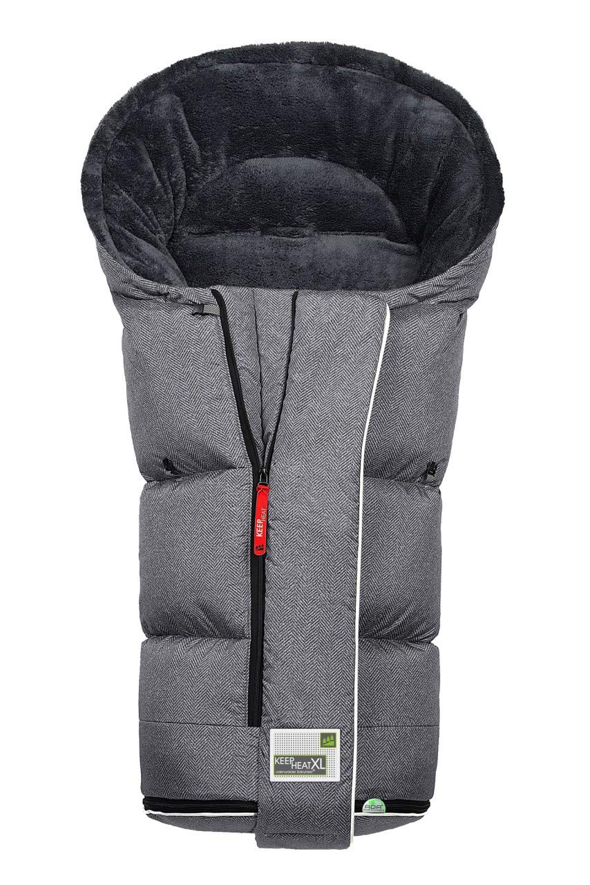 Odenwälder Keep Heat XL Fashion New Woven Footmuff Colour: 1079 Titanium