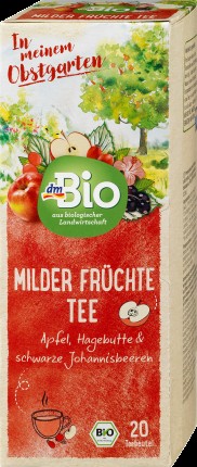 dmBio Fruit tea mild fruits (20 bags), 50 g