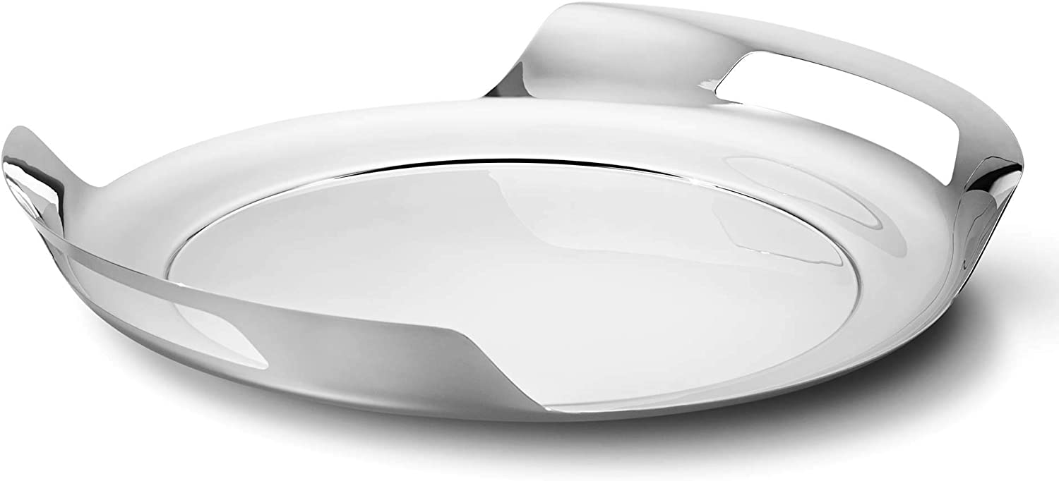 Georg Jensen Tray, Stainless Steel, Silver, One Size