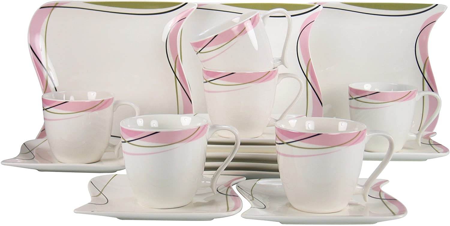 Creatable Ocean Bali 18723 18-Piece Coffee Service