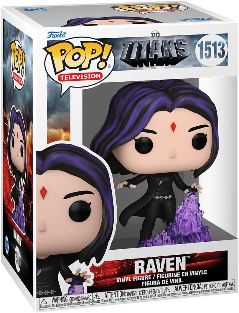 Funko POP! TV: Titans - Raven - DC Titans - Vinyl Collectible Figure - Gift Idea - Official Merchandise - Toy for Children and Adults - TV Fans - Model Figure for Collectors and Display