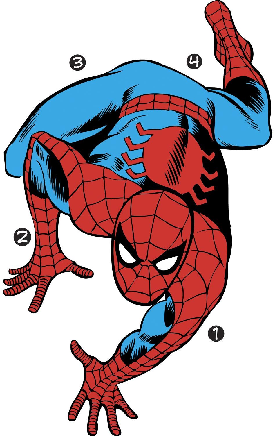 Roommates 54583 Rm – Marvel Spiderman Comic Vinyl Wall Art Sticker Quote, 1