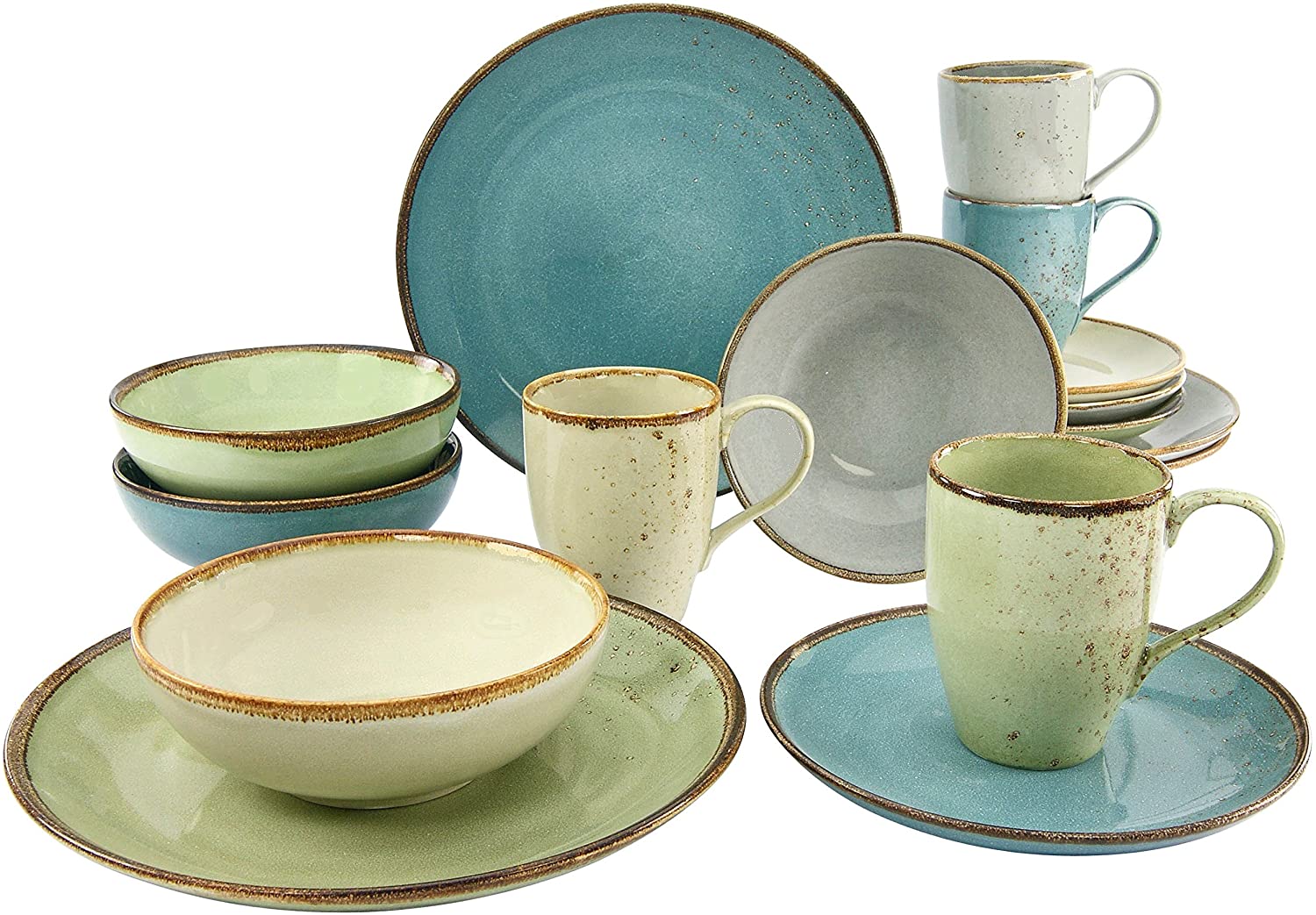 Creatable 19951 Nature Series, Crockery Set of 16 Pieces