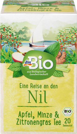 dmBio Fruit & herbal tea apple, mint, lemon grass (20 bags), 40 g