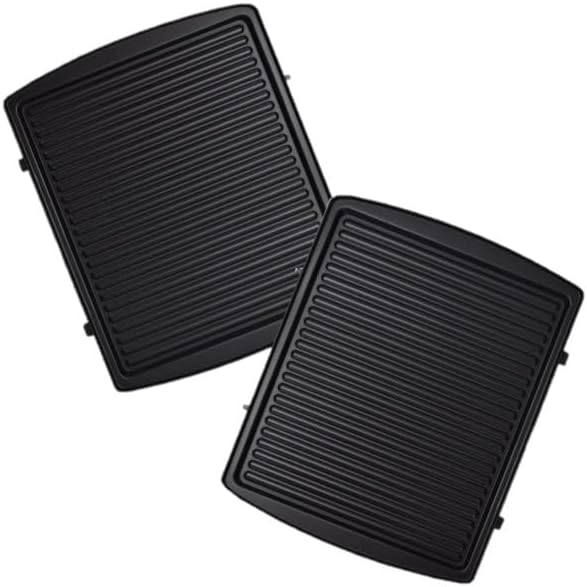 Syntrox Germany Interchangeable Plates for Multimaker ZN-2000W, Non-Stick Coating, Many Uses, Stainless Steel, Replacement Plates, Spare Parts, Multimaker (Contact Grill)