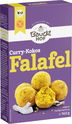 Bauckhof Dry mix for curry-coconut falafel, gluten-free, 160 g