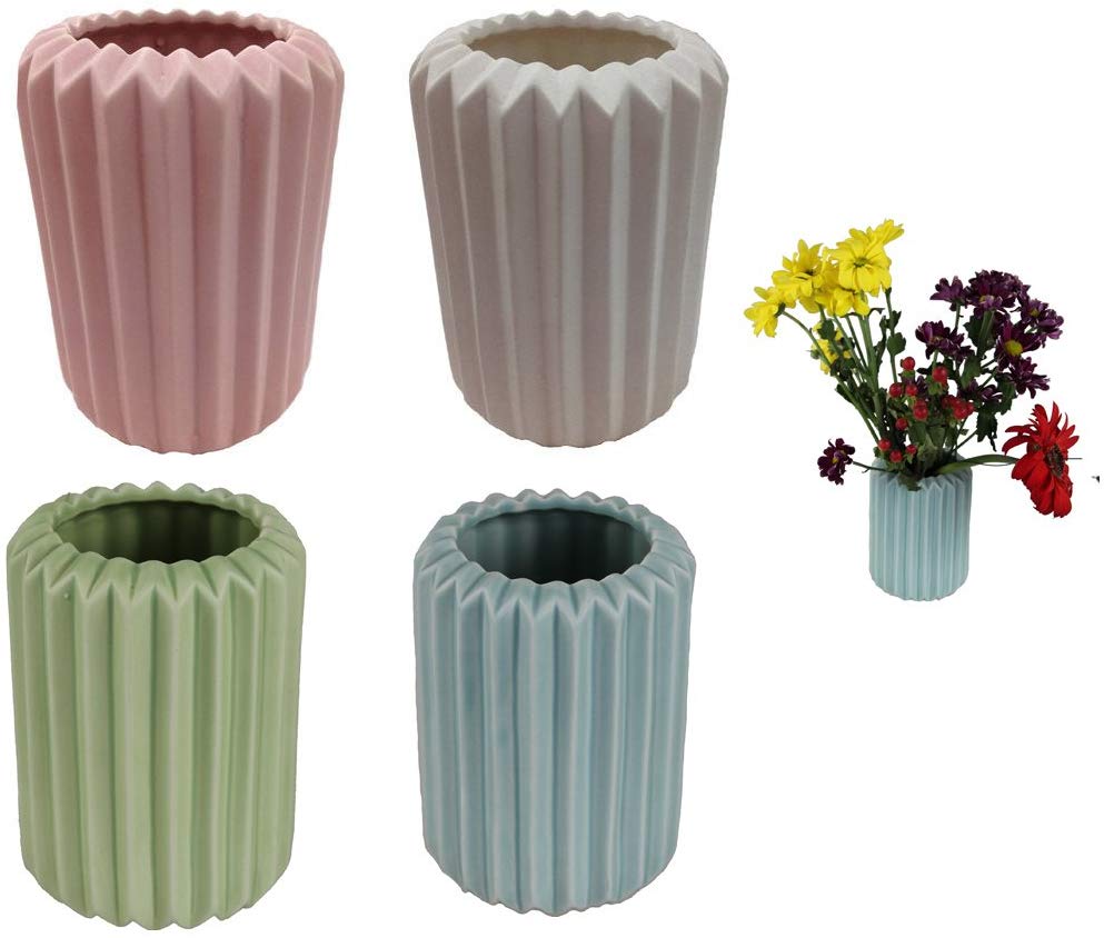 GMMH Pastel Table Vase Vase Flower Pot Origami Design Ceramic