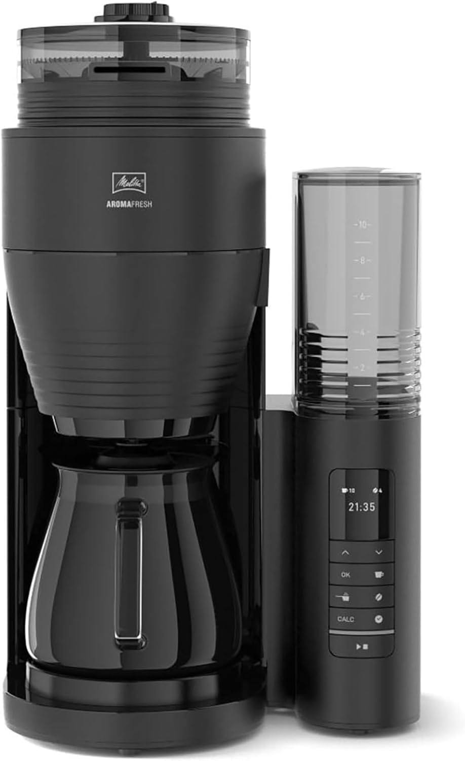 Melitta AromaFresh Glass Pro Cafetiere Filter - 10 Cups - Black