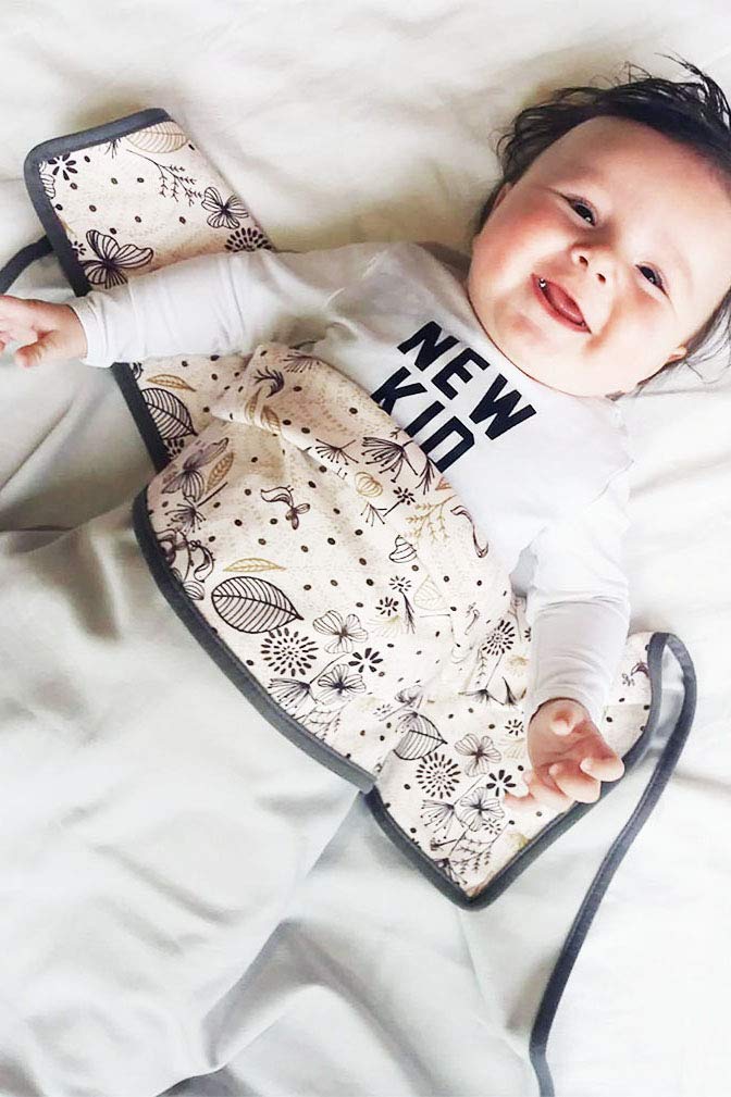 Wallaboo Bbd.0719.6329 100% Cotton Baby Blanket Ideal As First Blanket, Swa