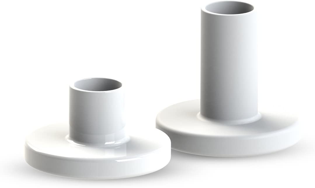 Cooee Design Ceramic Candle Stick White
