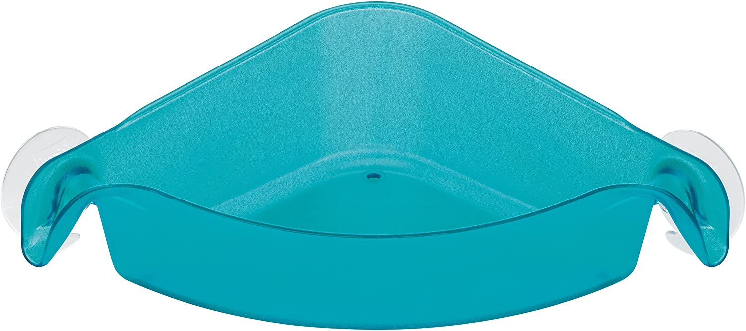Koziol SUCTION CORNER ORGANISER, Plastic, turquoise, One Size