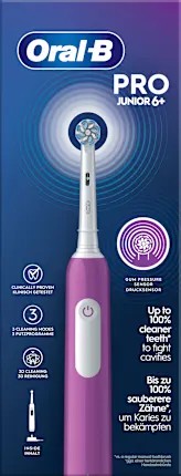 Oral-B Electric Toothbrush Children PRO Junior Purple, from 6 years, 1 pc