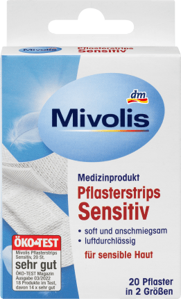 Mivolis Sensitive plaster strips, 20 pcs